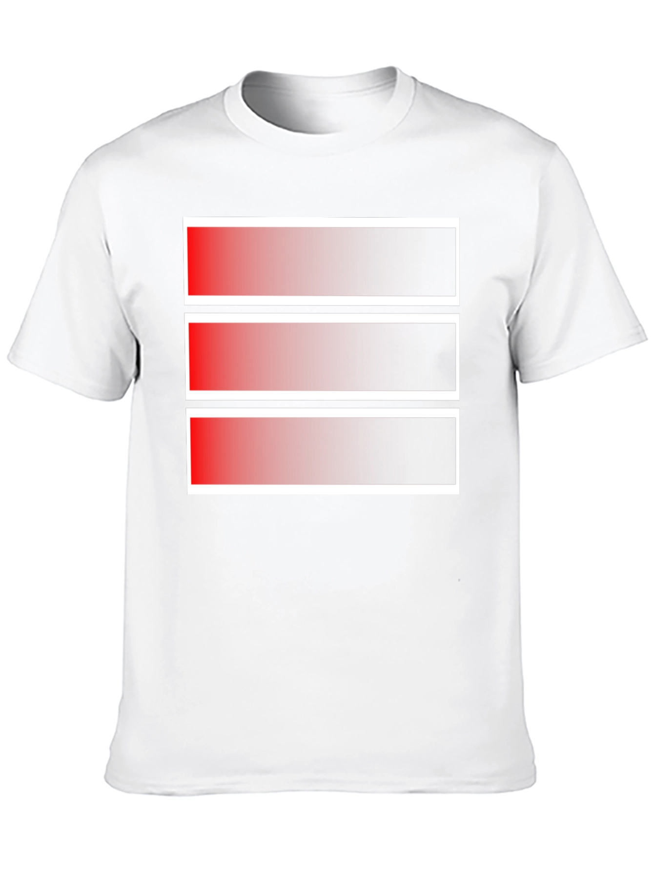 Gradient Stripe Graphic Tee - Modern Style