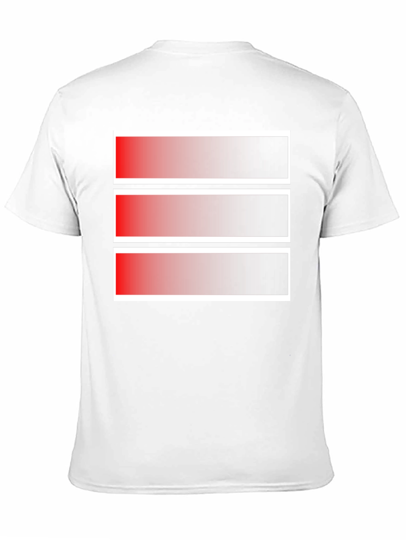 Gradient Stripe Graphic Tee - Modern Style