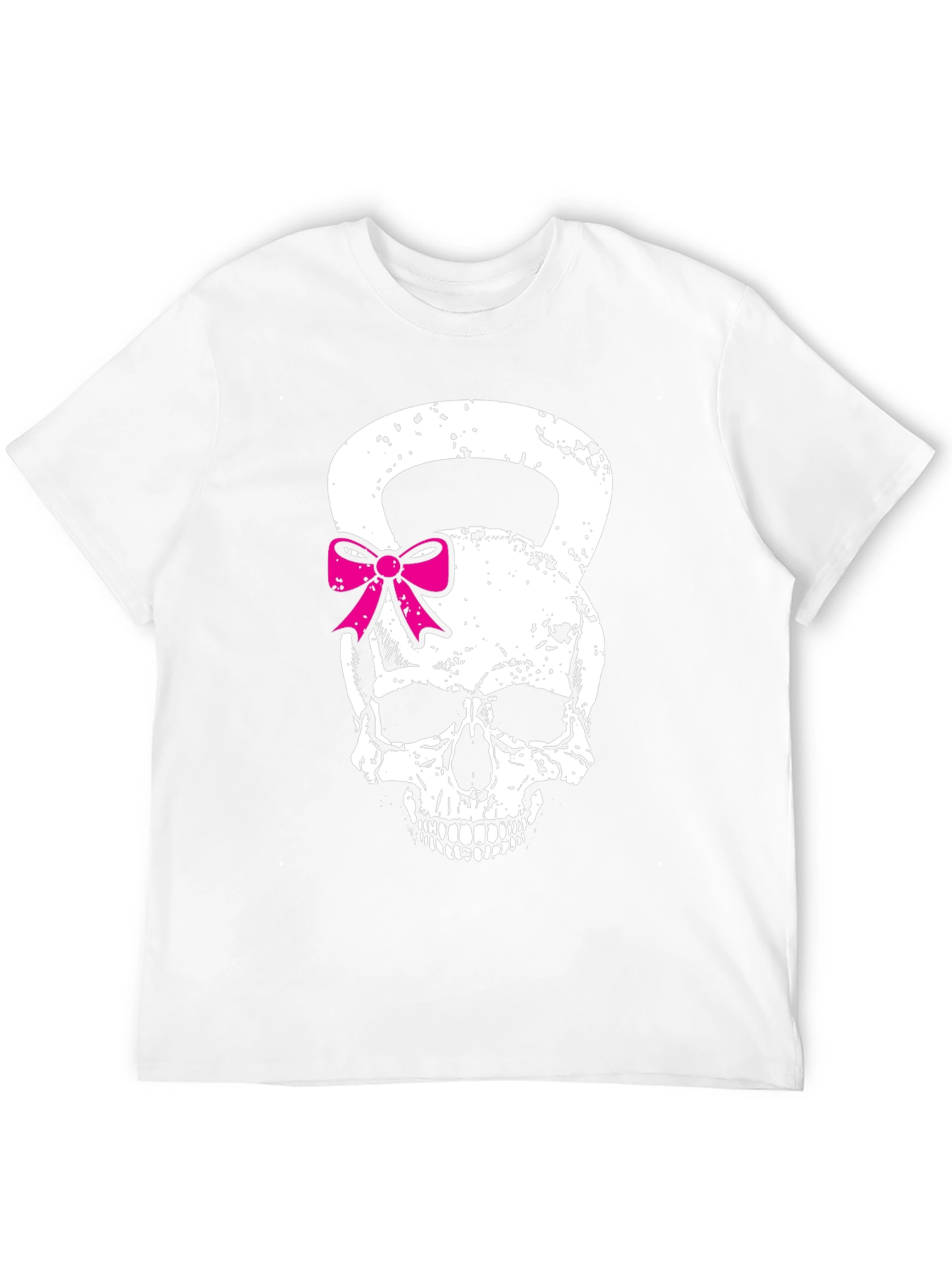 Skull Kettlebell Bow T-Shirt - Fitness Fashion