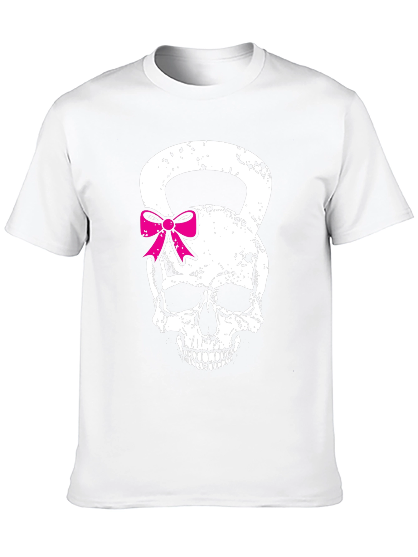Skull Kettlebell Bow T-Shirt - Fitness Fashion