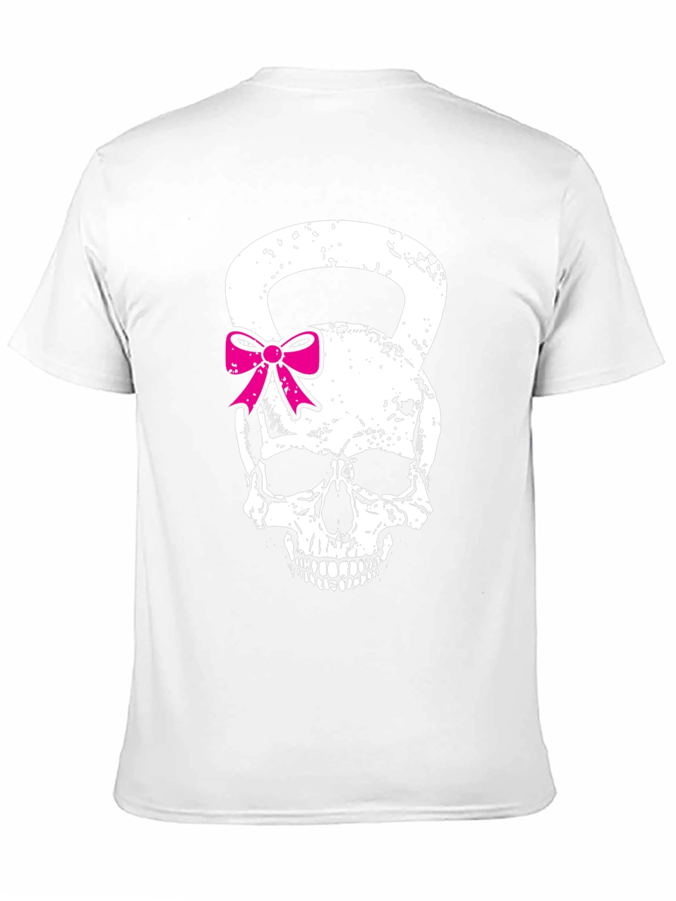Skull Kettlebell Bow T-Shirt - Fitness Fashion