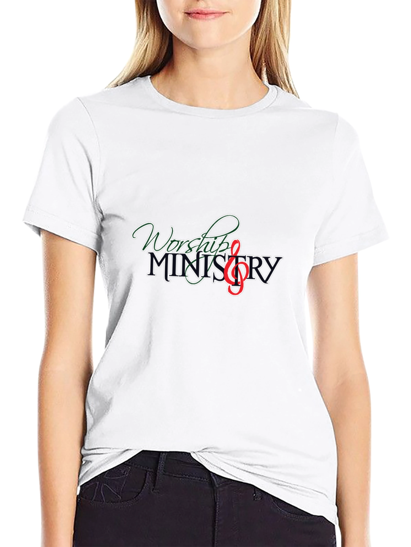Worship Ministry Black Graphic Tee