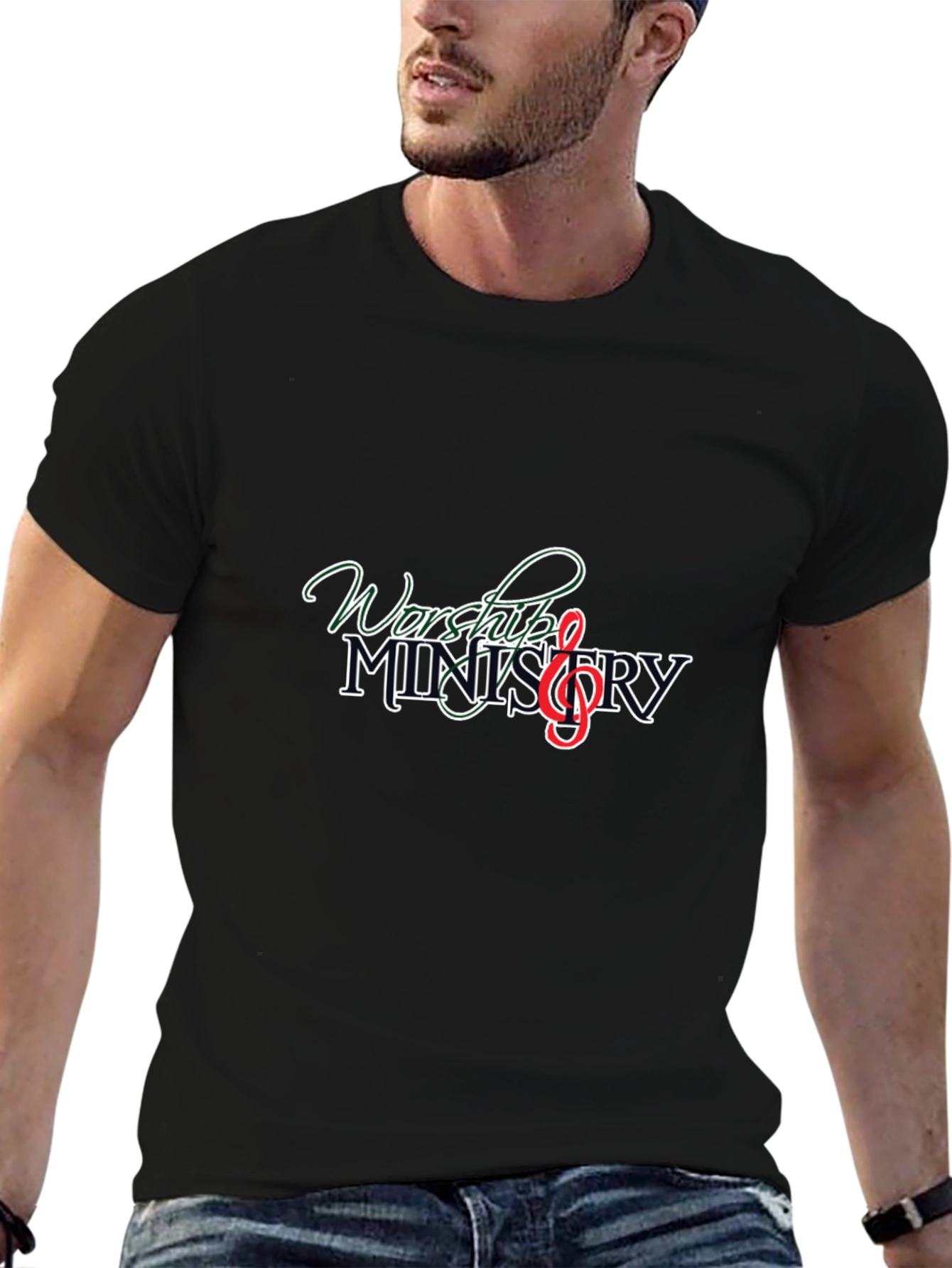 Worship Ministry Black Graphic Tee