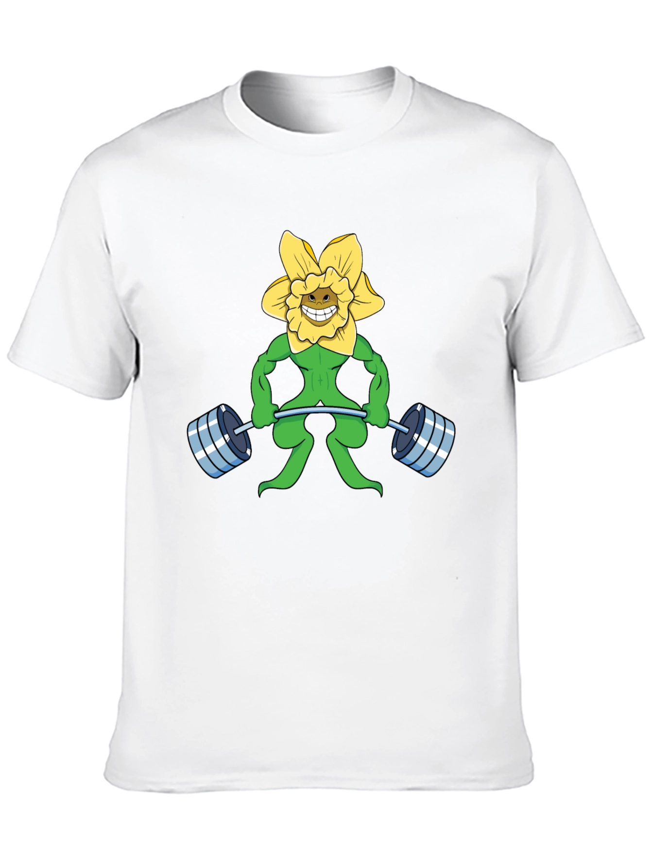 Funny Flower Powerlifting Black T-Shirt