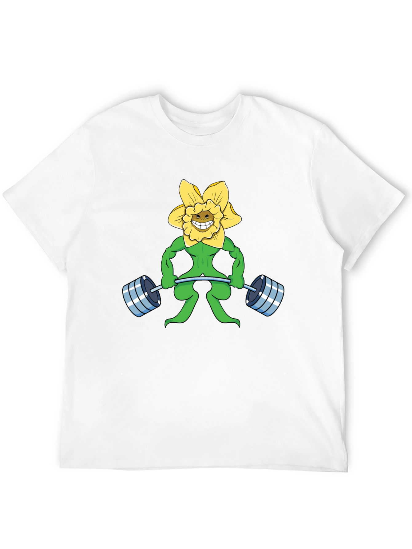 Funny Flower Powerlifting Black T-Shirt