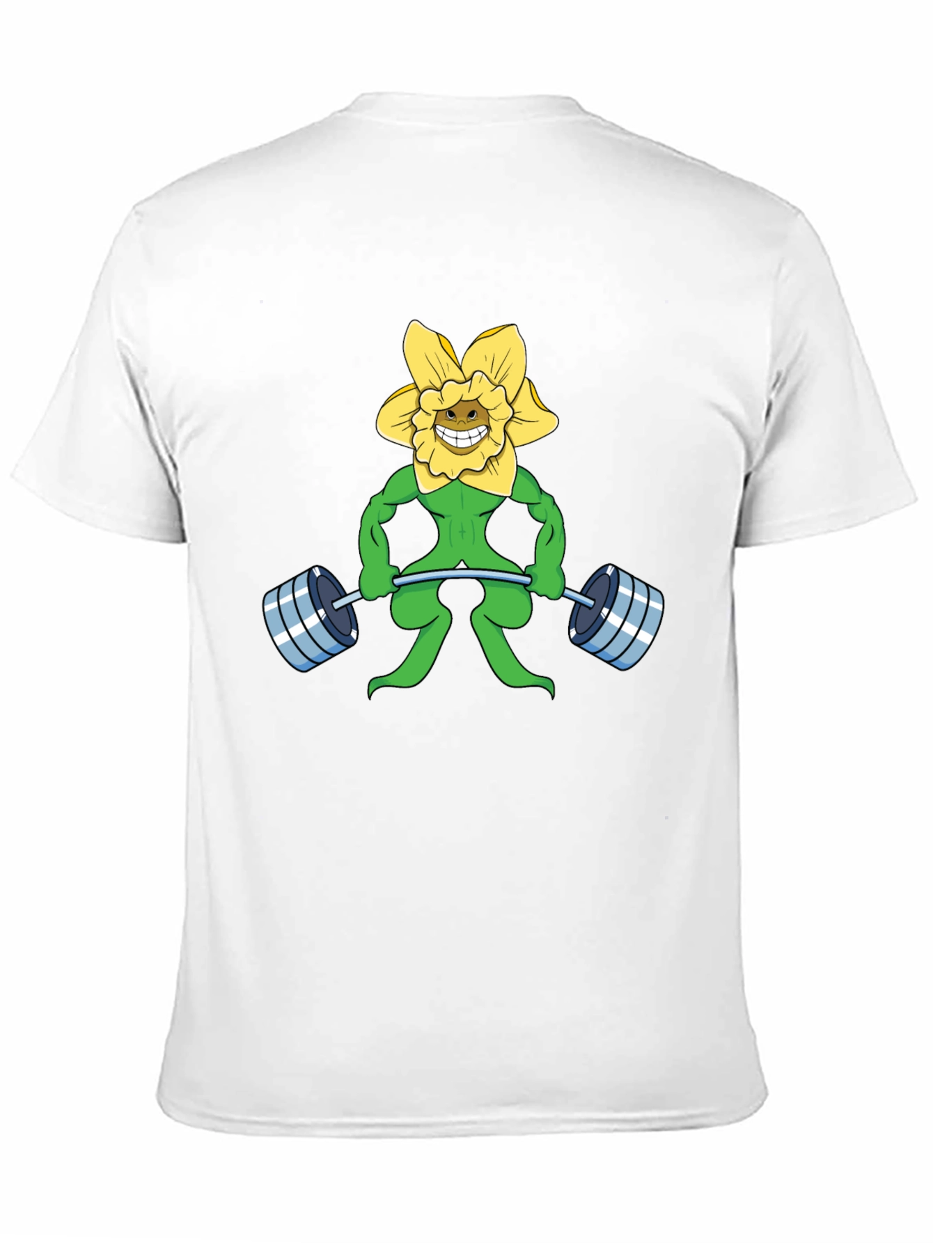 Funny Flower Powerlifting Black T-Shirt