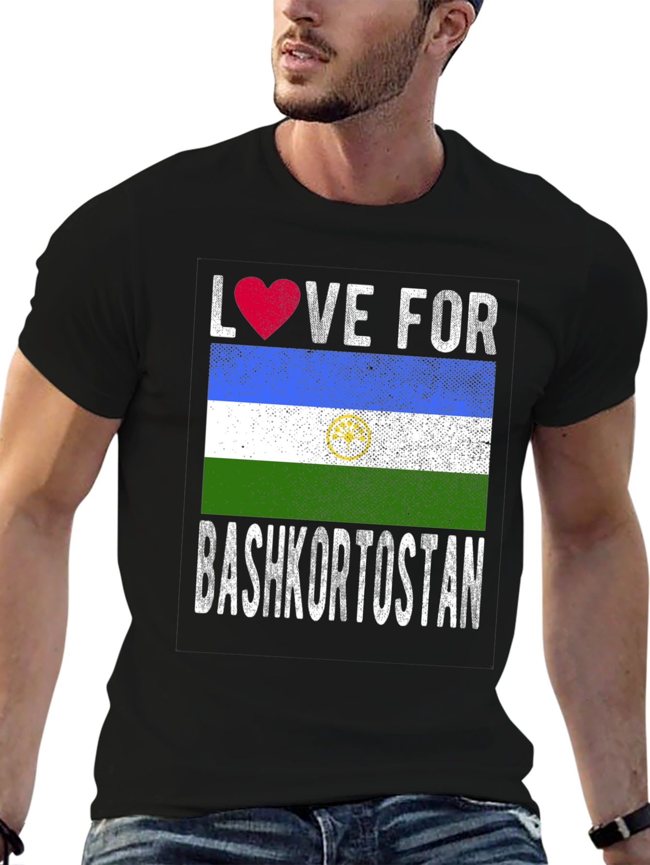 Love for Bashkortostan Flag T-Shirt