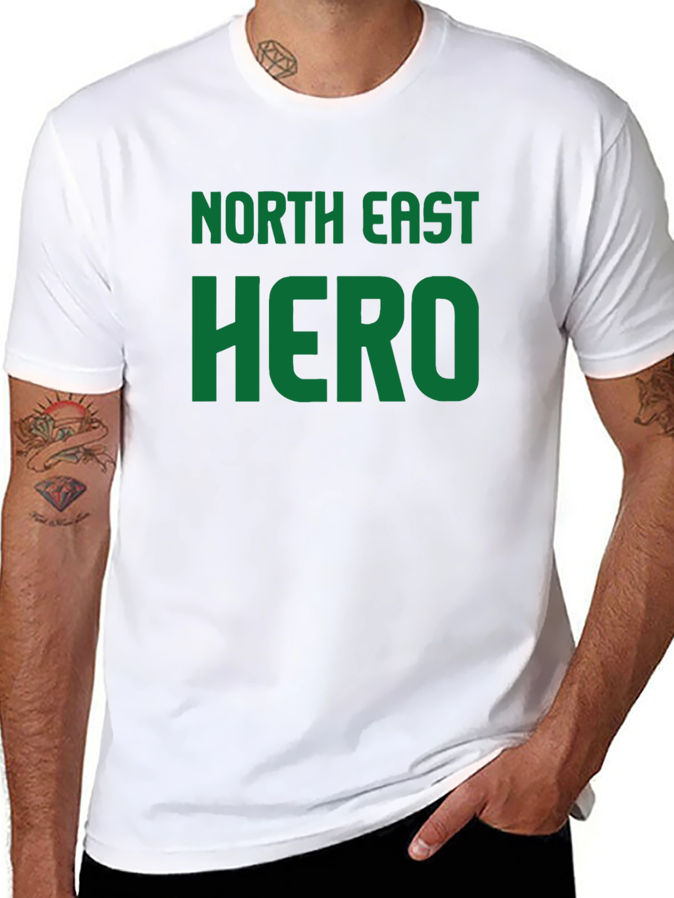 North East Hero Graphic T-Shirt - Black