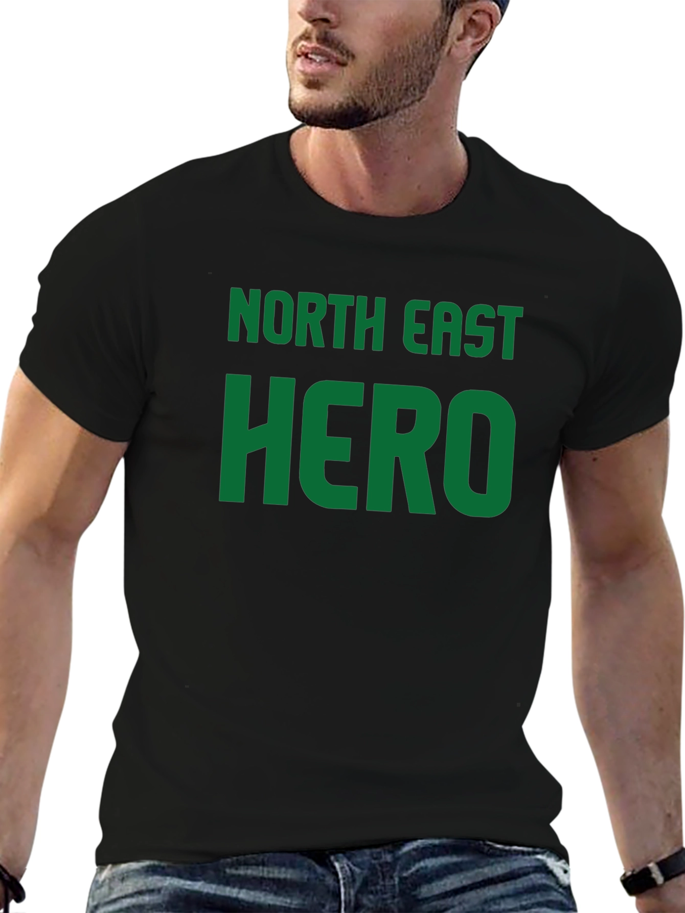 North East Hero Graphic T-Shirt - Black