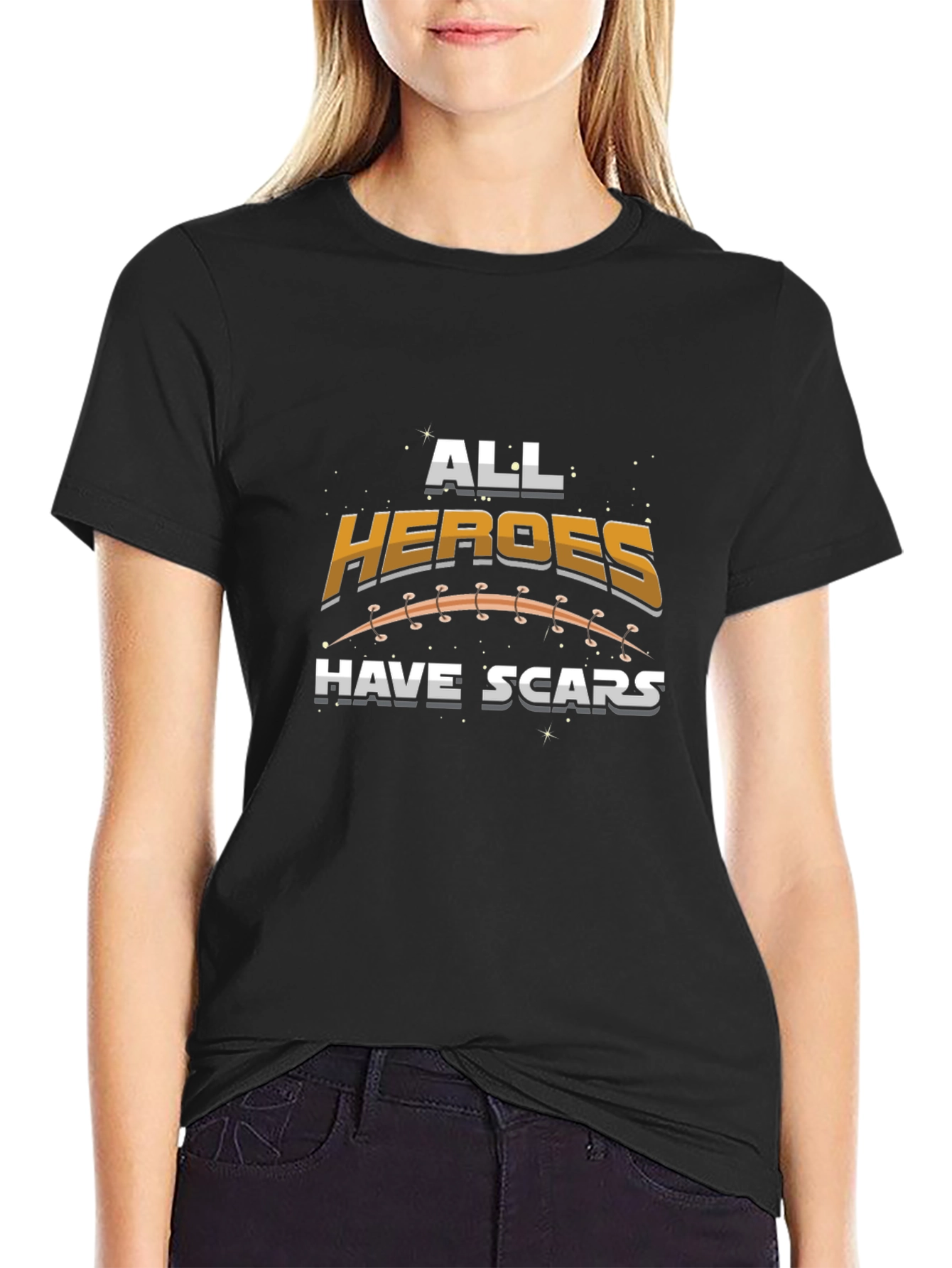 All Heroes Have Scars Graphic T-Shirt