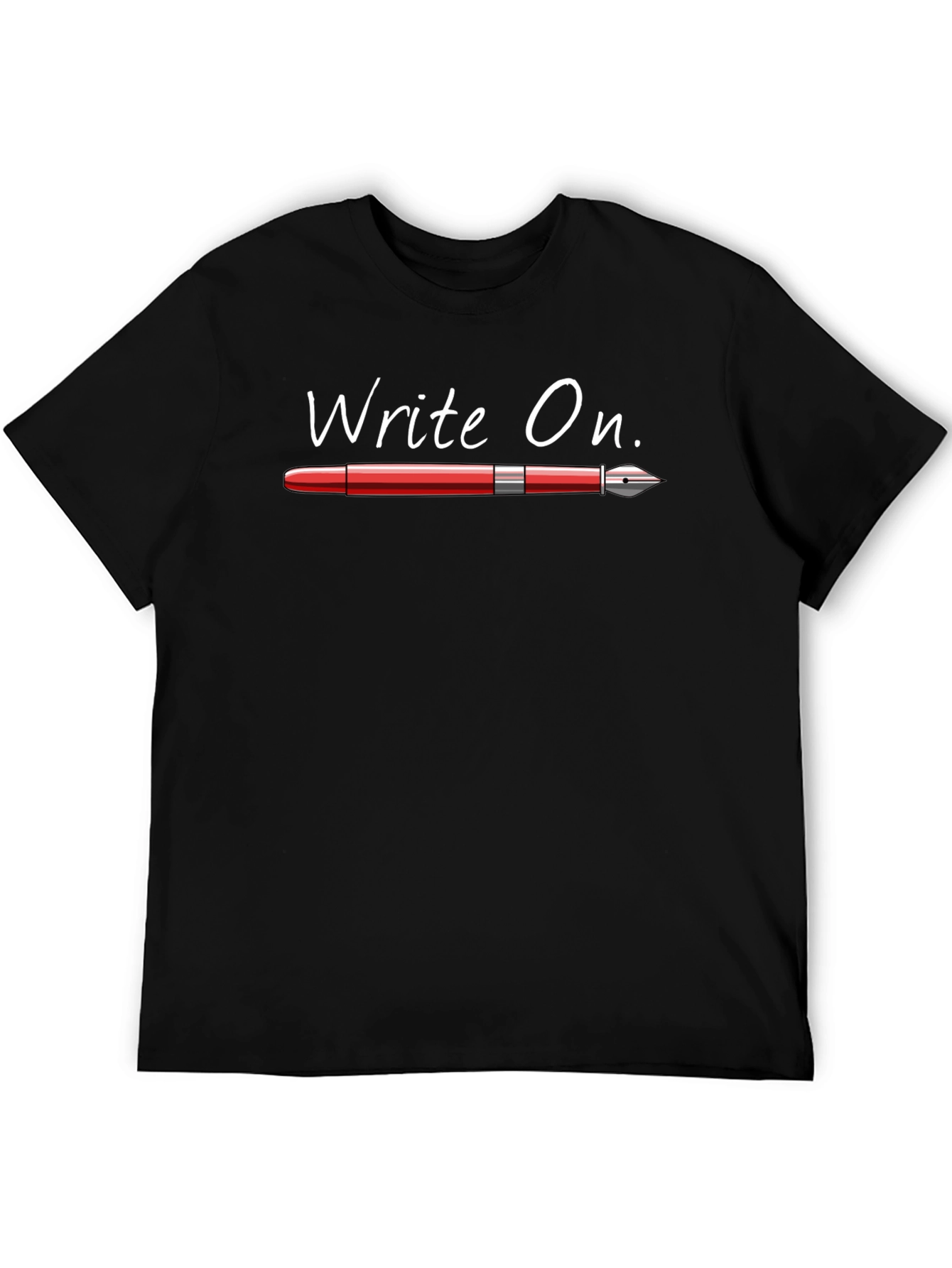 Write On Graphic T-Shirt - Black Cotton Tee