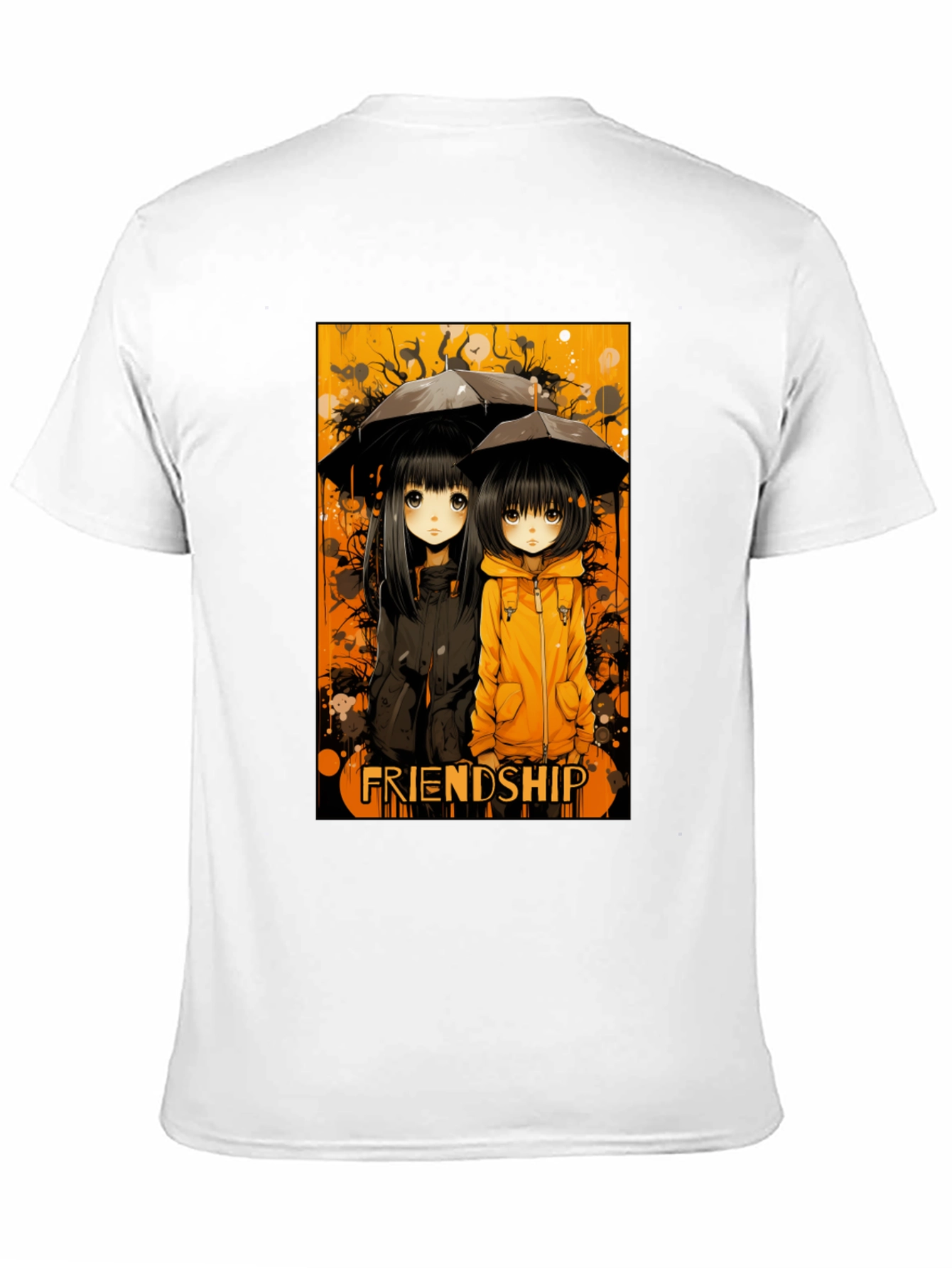 Friendship Anime Style Graphic T-Shirt