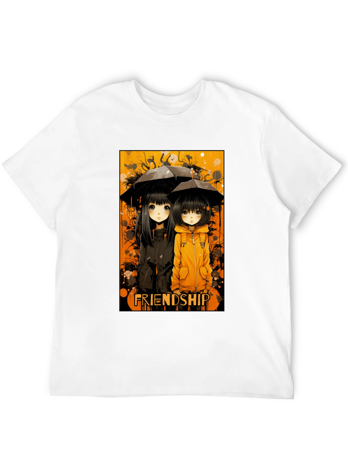 Friendship Anime Style Graphic T-Shirt