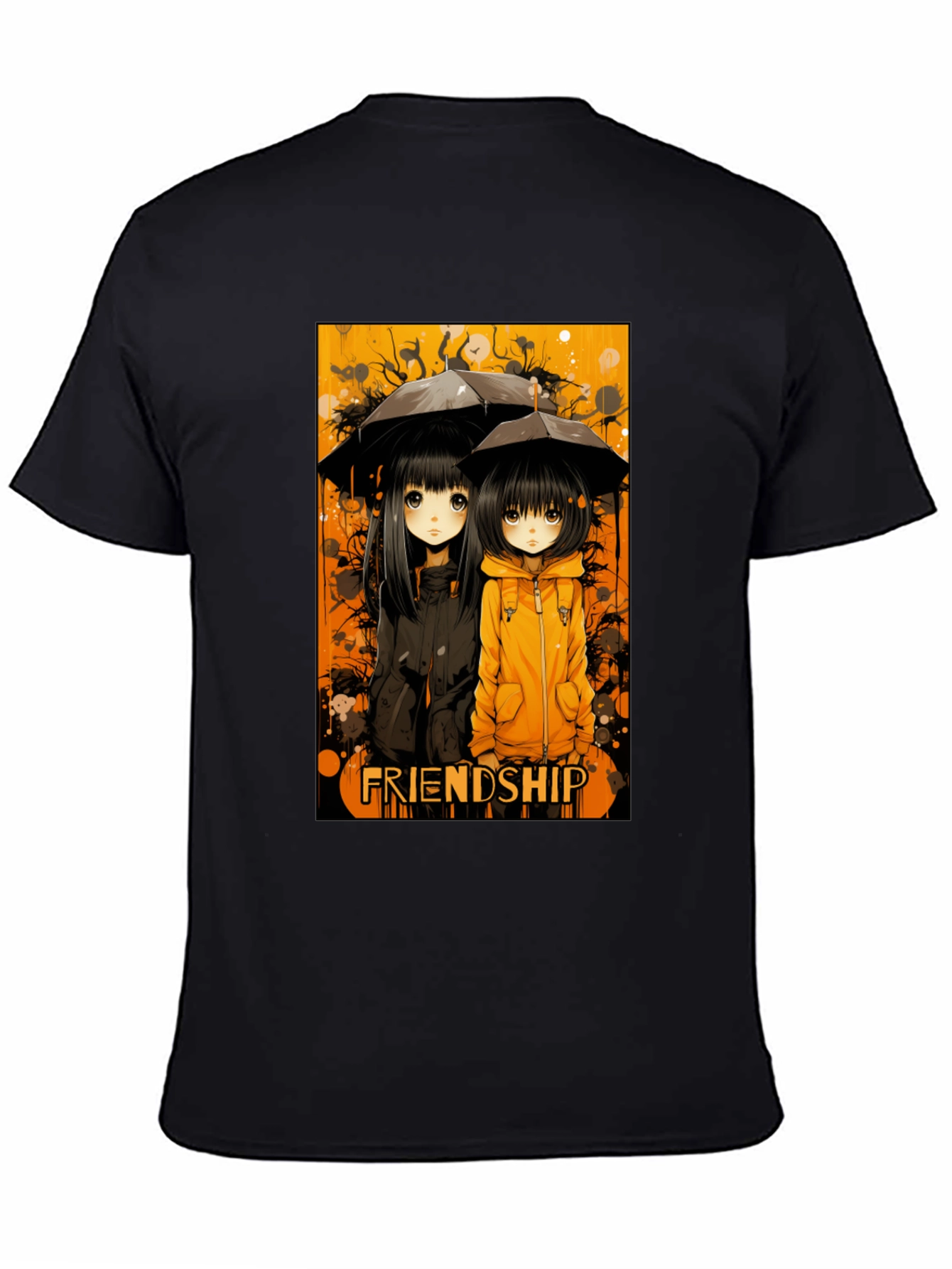 Friendship Anime Style Graphic T-Shirt