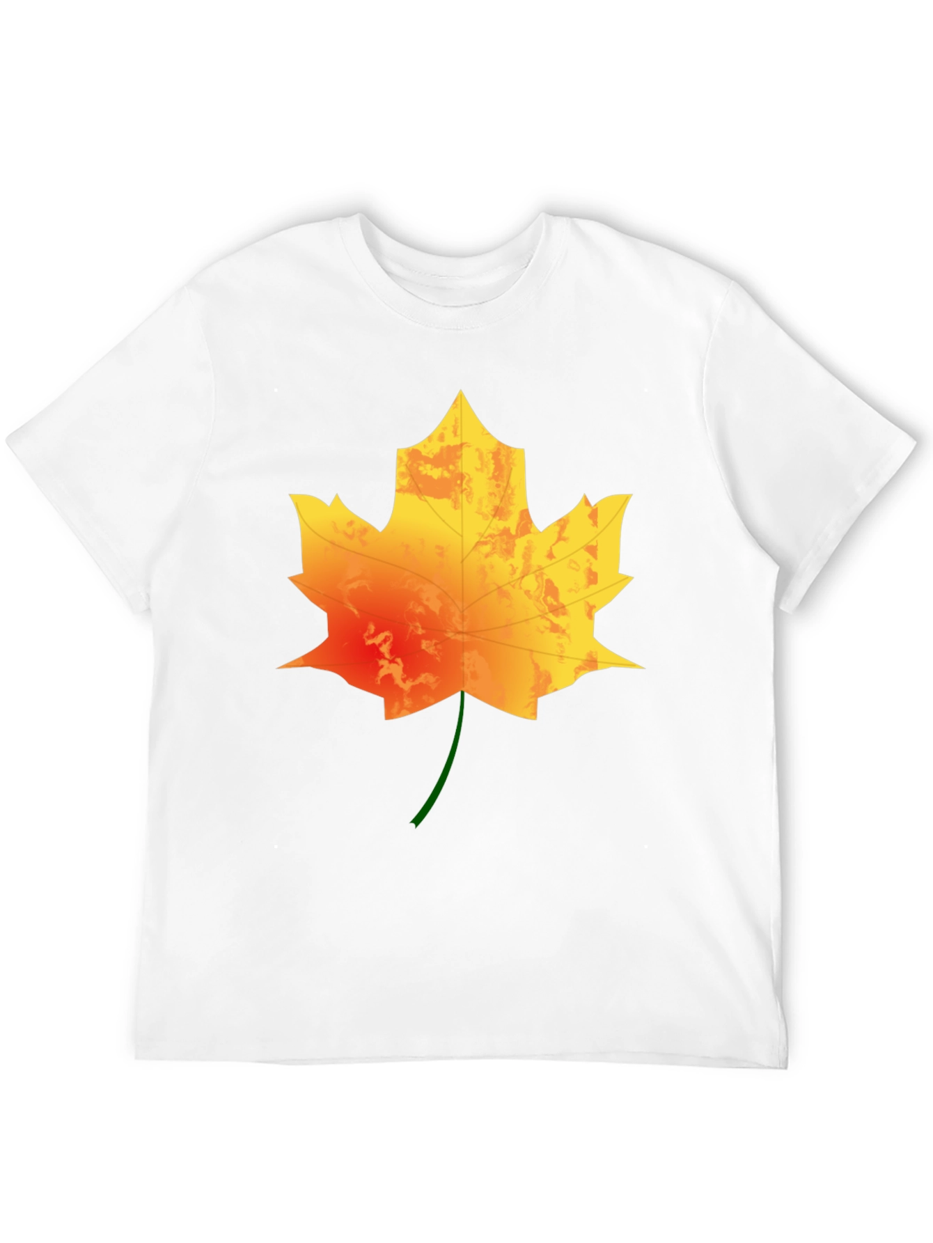 Maple Leaf Graphic Print Tee - Autumn Style