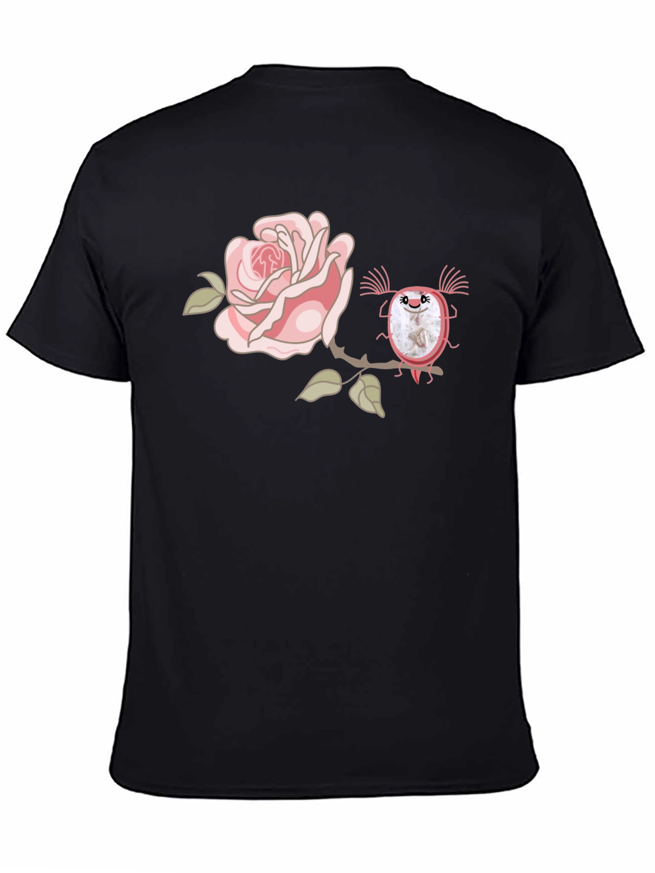 Rose & Creature Graphic Black T-Shirt