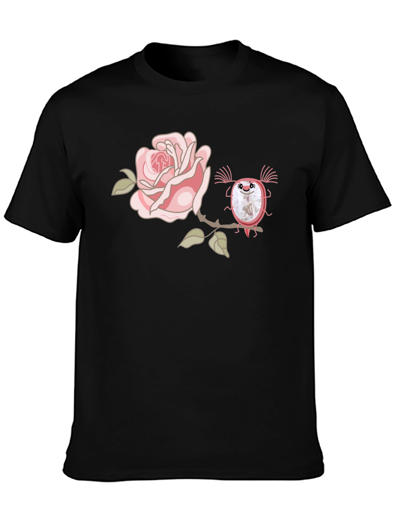 Rose & Creature Graphic Black T-Shirt