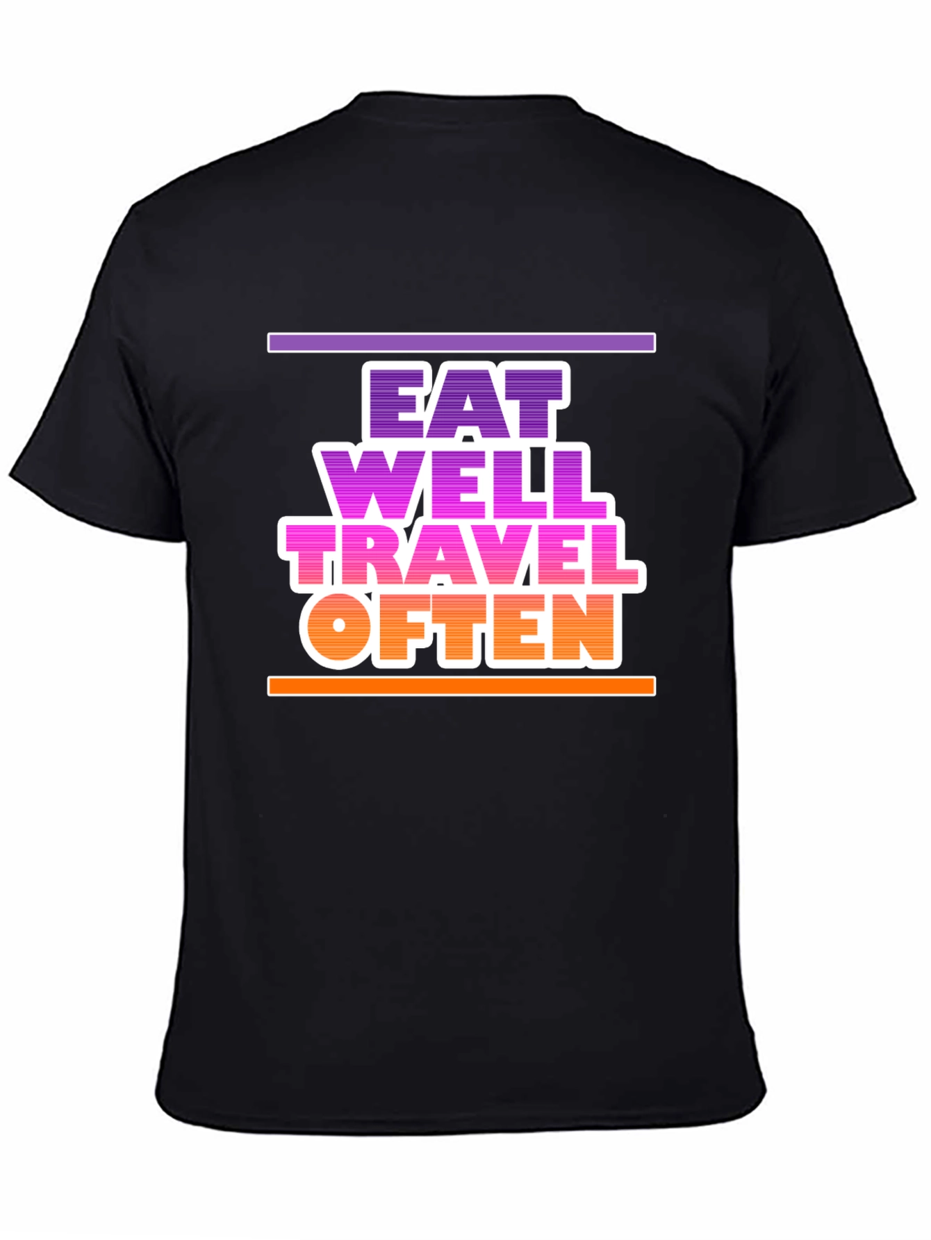 Eat Well Travel Often Graphic T-Shirt