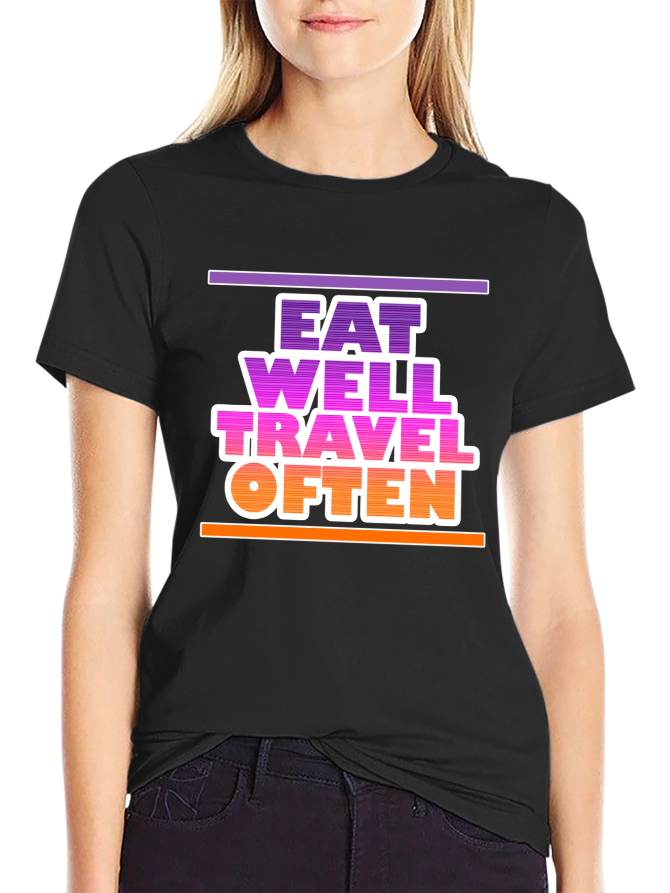 Eat Well Travel Often Graphic T-Shirt