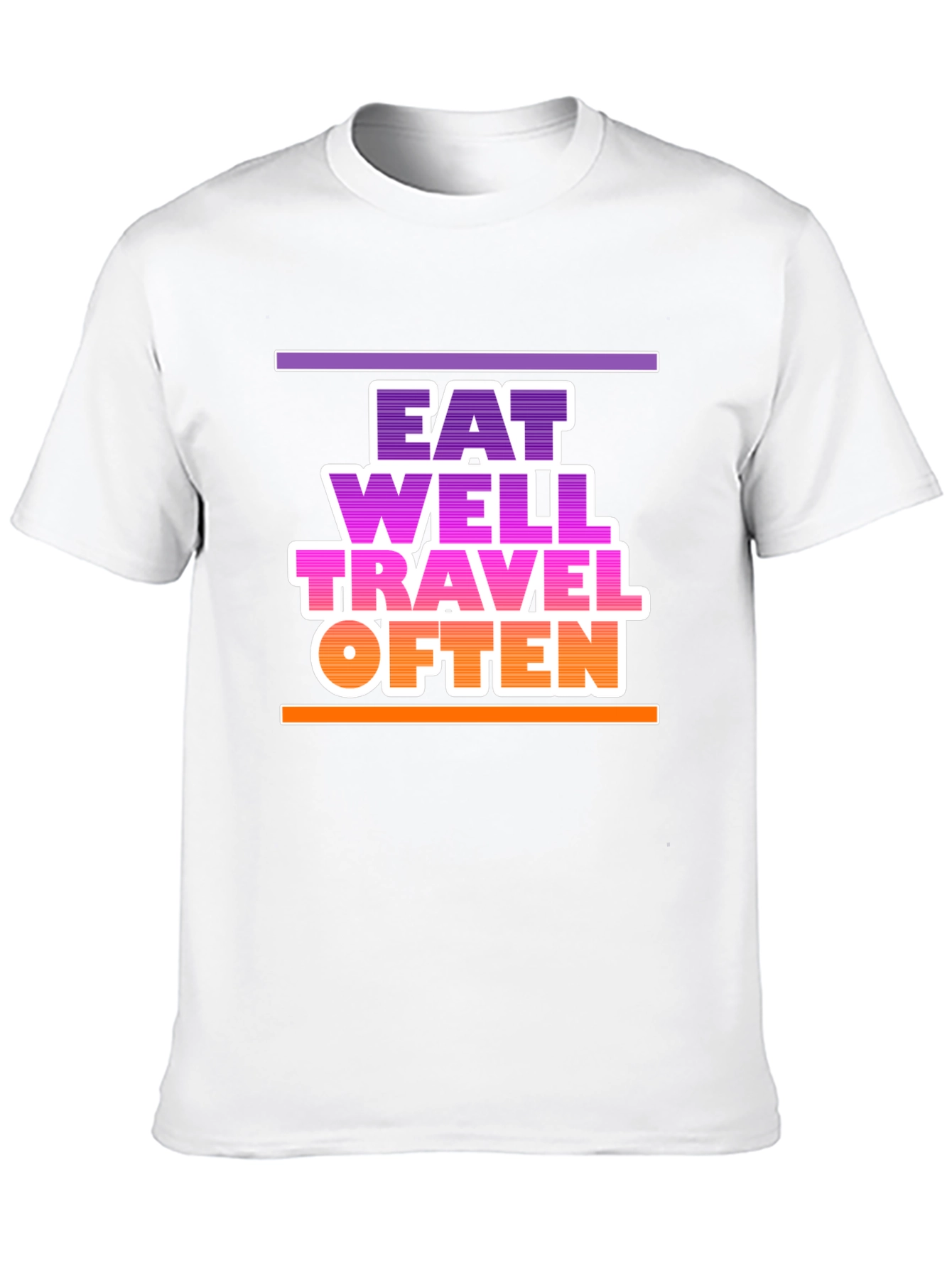 Eat Well Travel Often Graphic T-Shirt