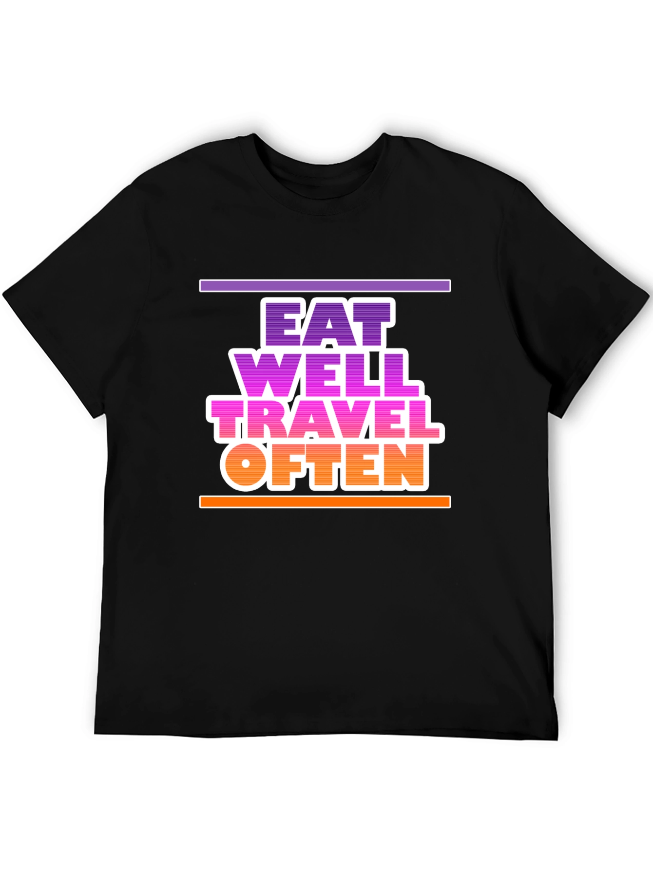 Eat Well Travel Often Graphic T-Shirt