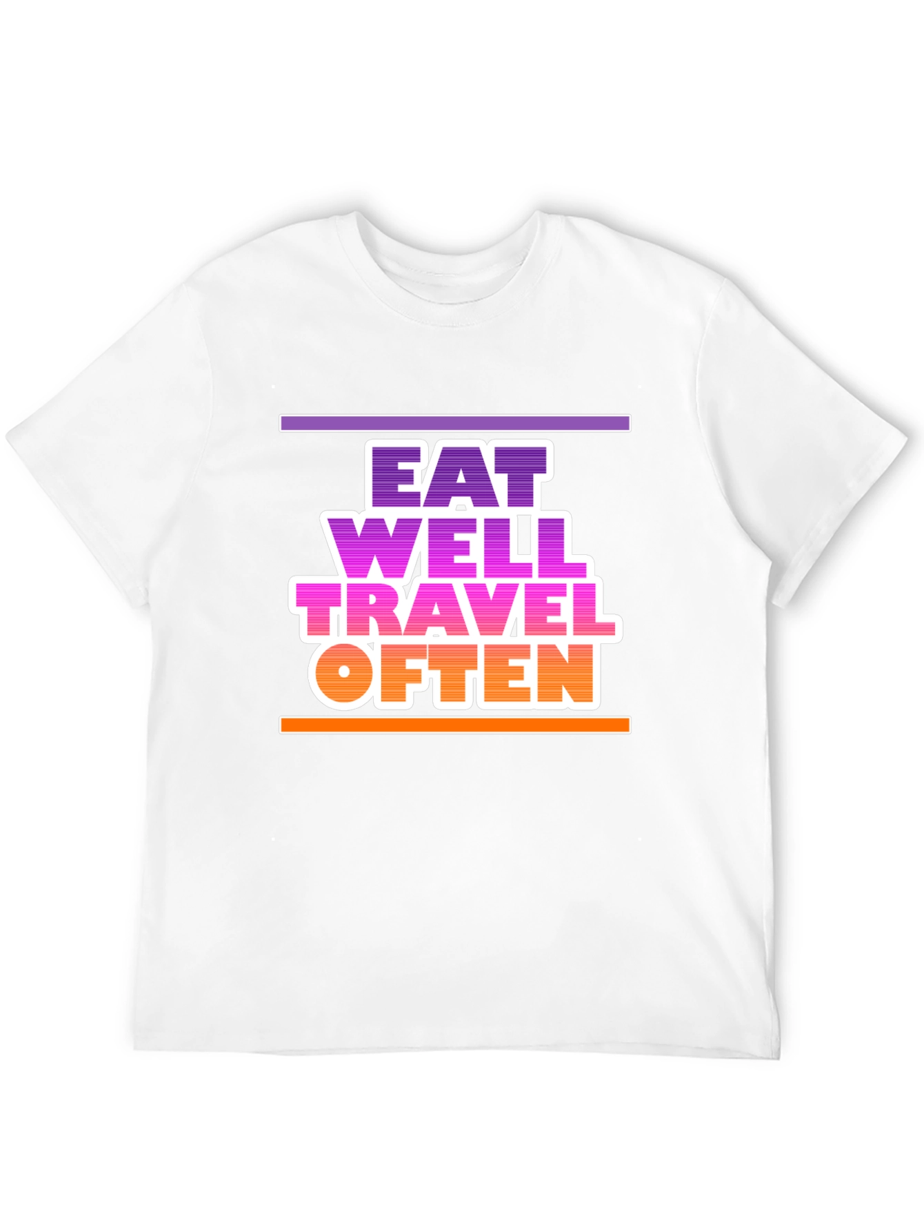 Eat Well Travel Often Graphic T-Shirt