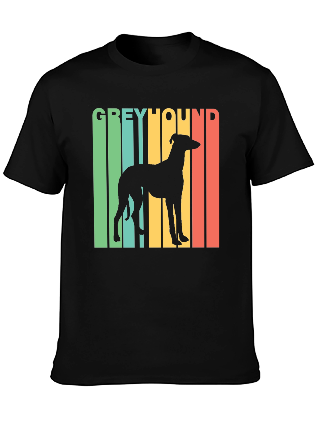 Retro Greyhound Dog Graphic Tee