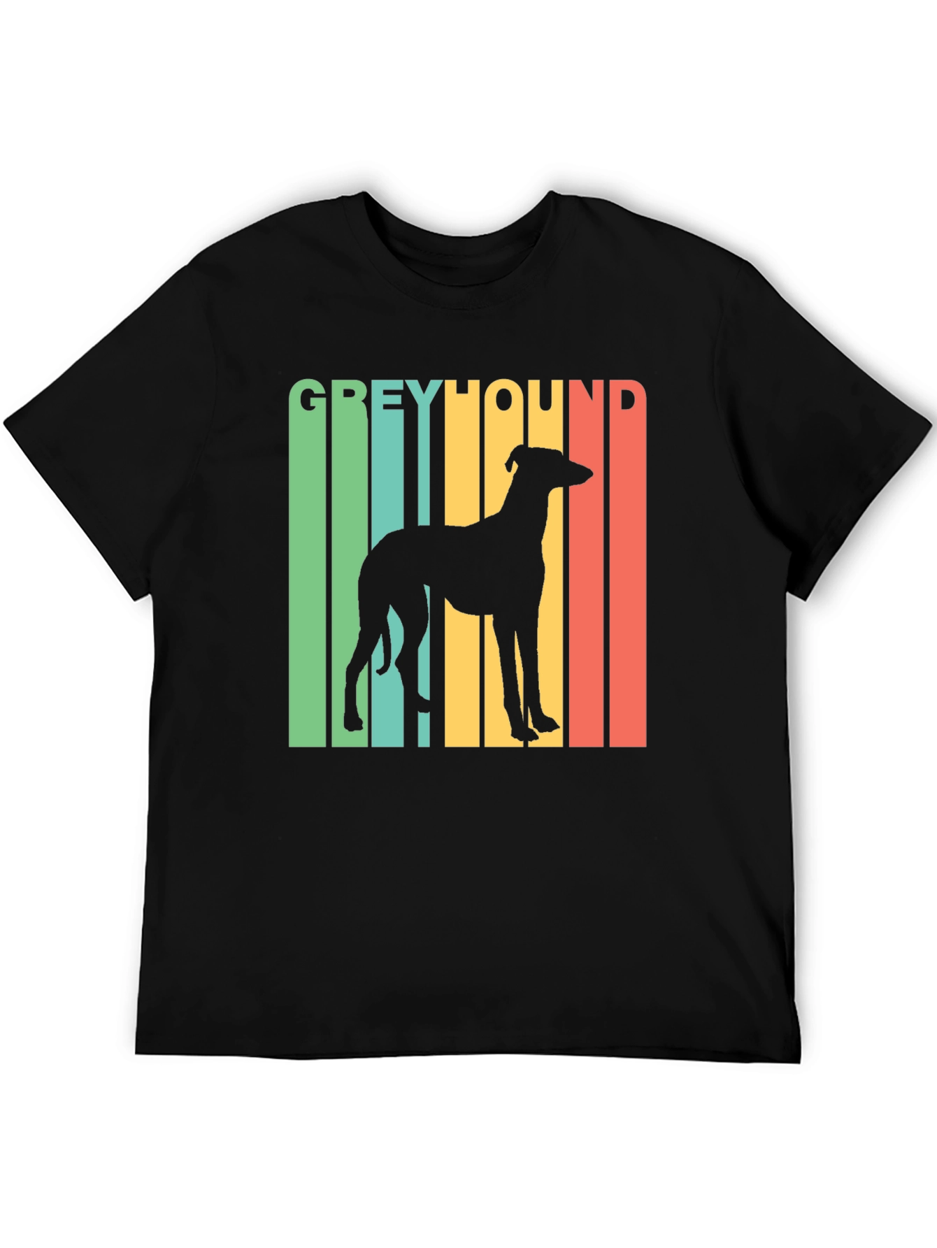 Retro Greyhound Dog Graphic Tee