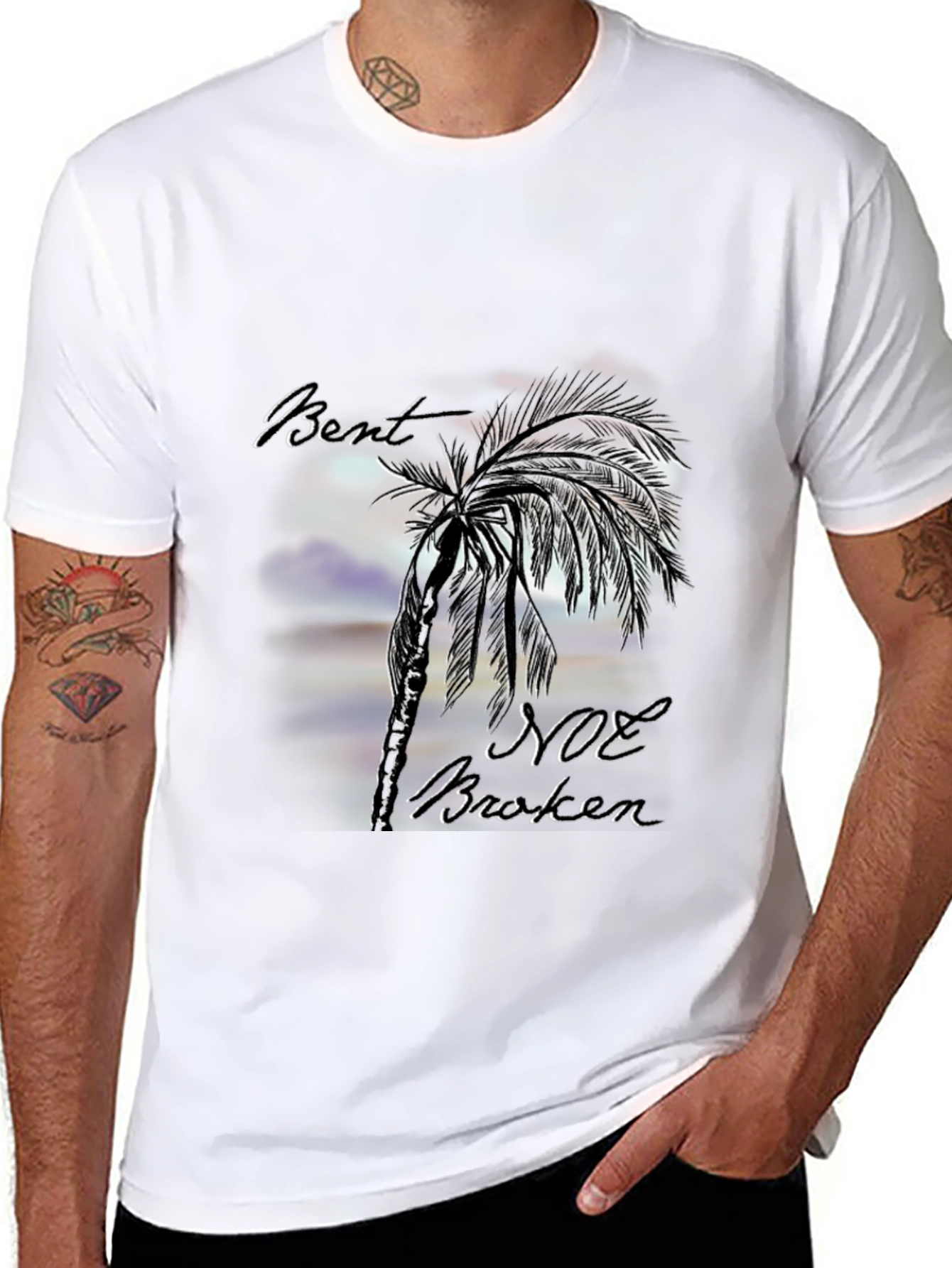 Bent Not Broken Palm Tree T-Shirt