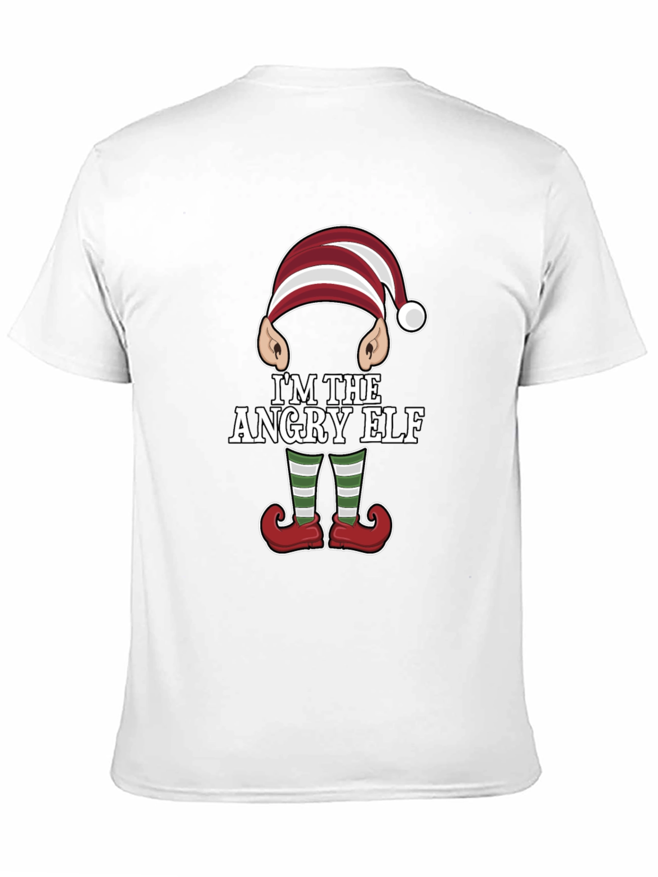 Angry Elf Christmas Graphic Tee