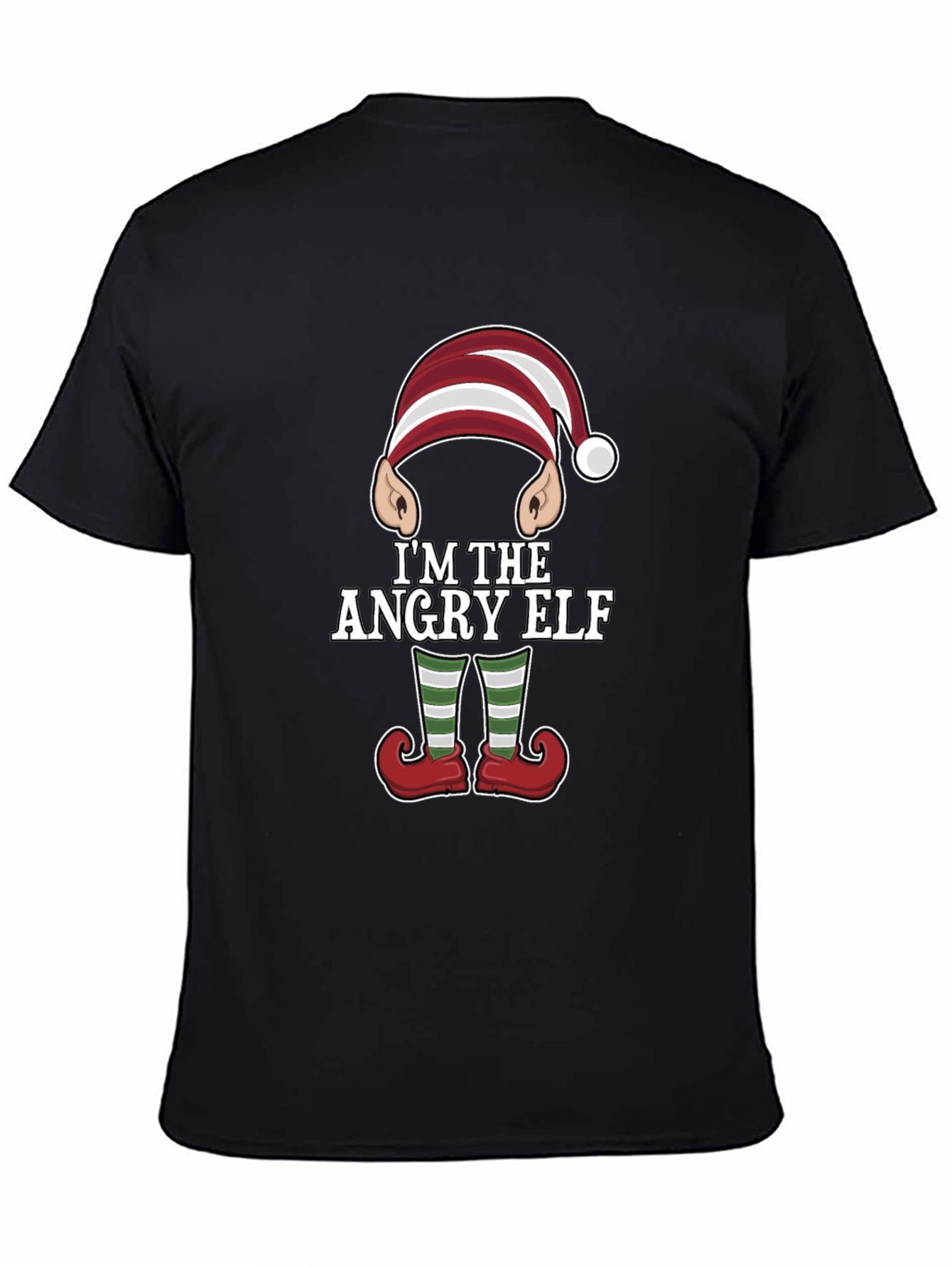 Angry Elf Christmas Graphic Tee
