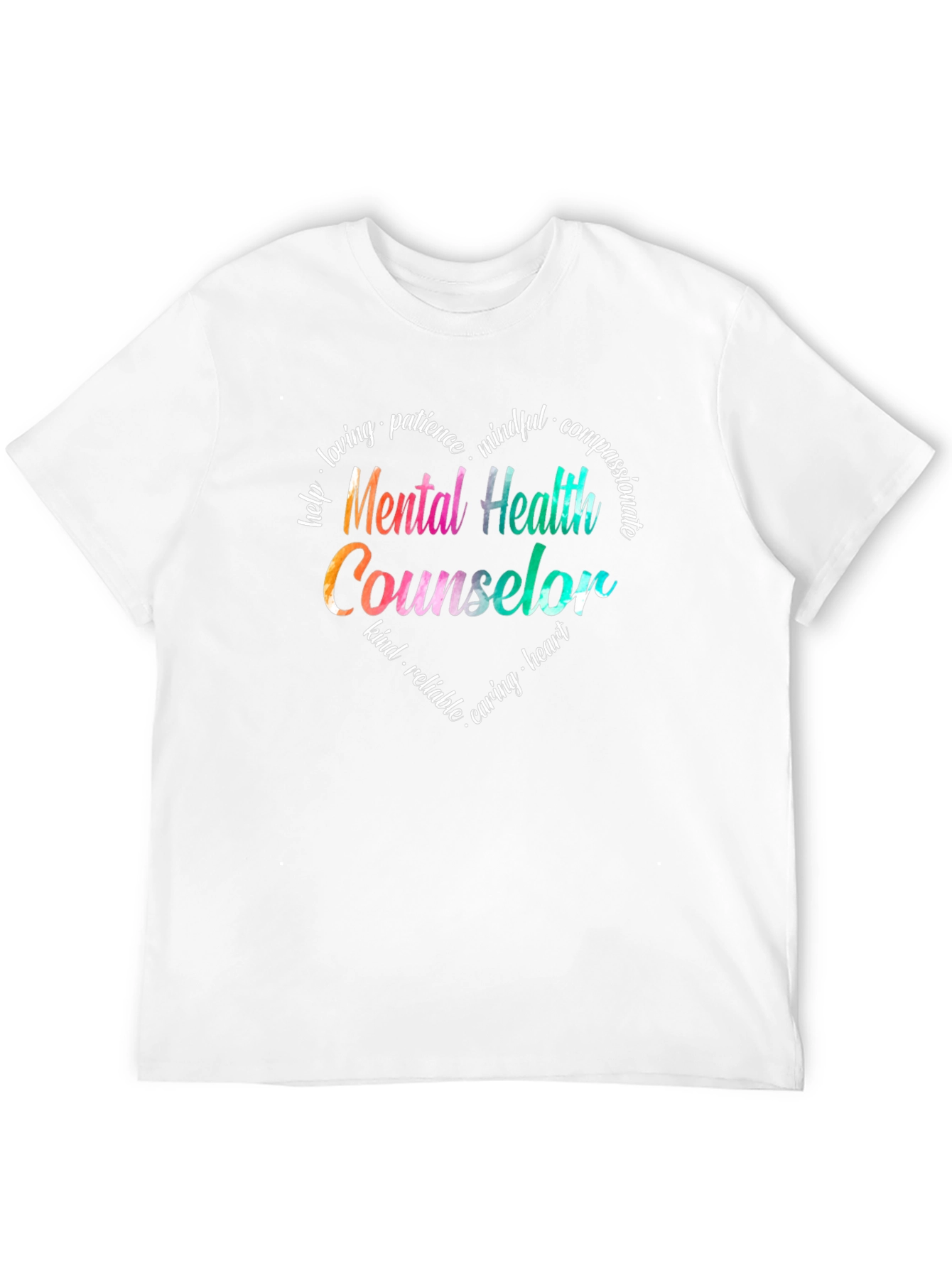 Mental Health Counselor Heart T-Shirt