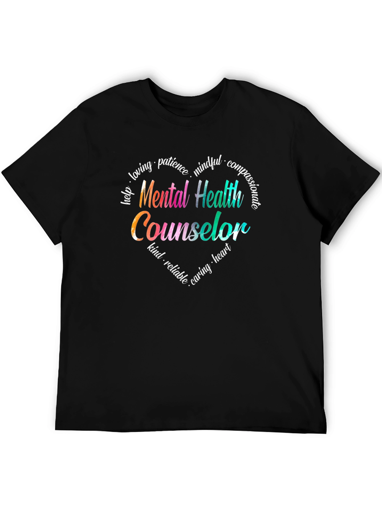 Mental Health Counselor Heart T-Shirt