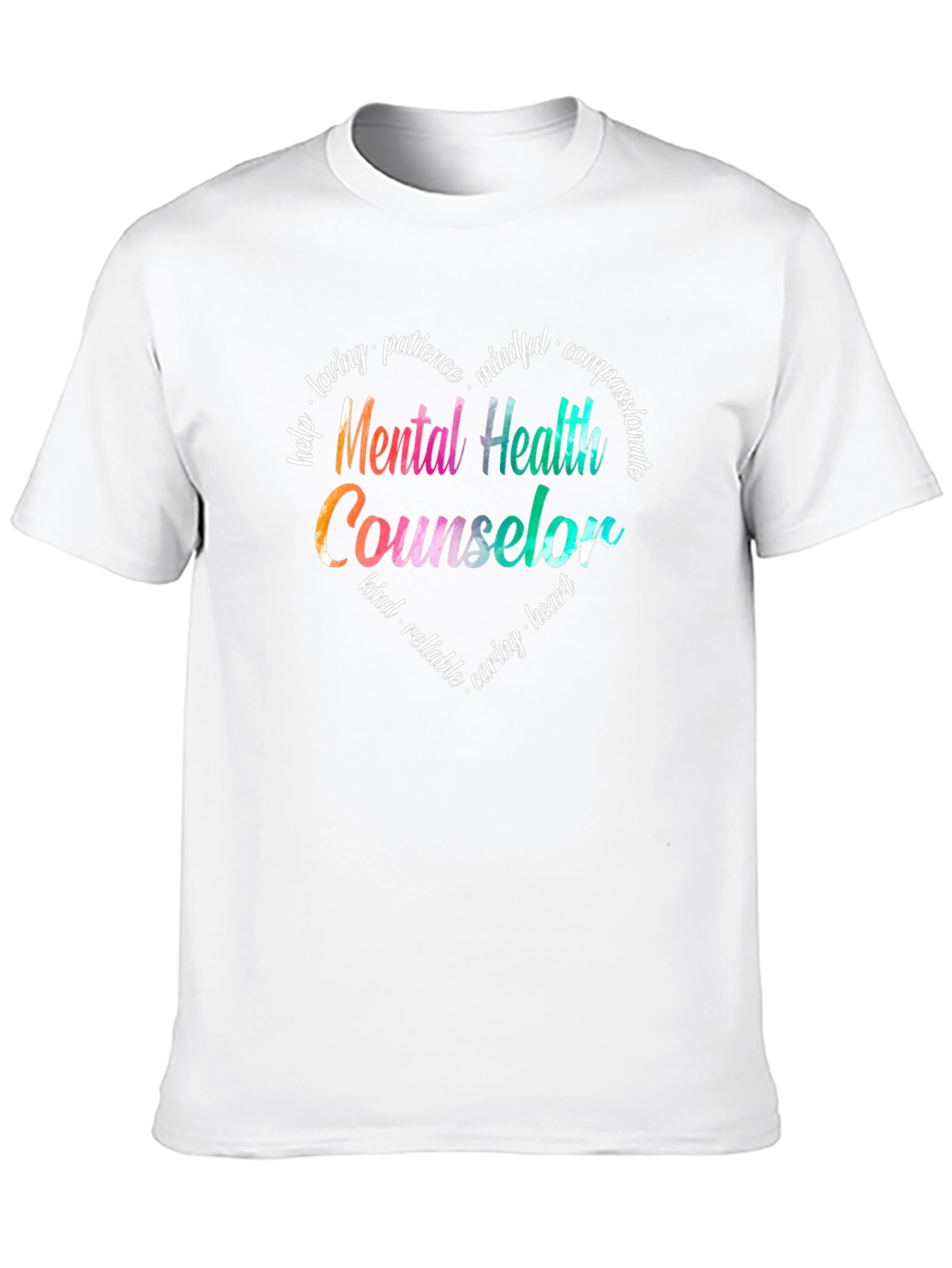 Mental Health Counselor Heart T-Shirt