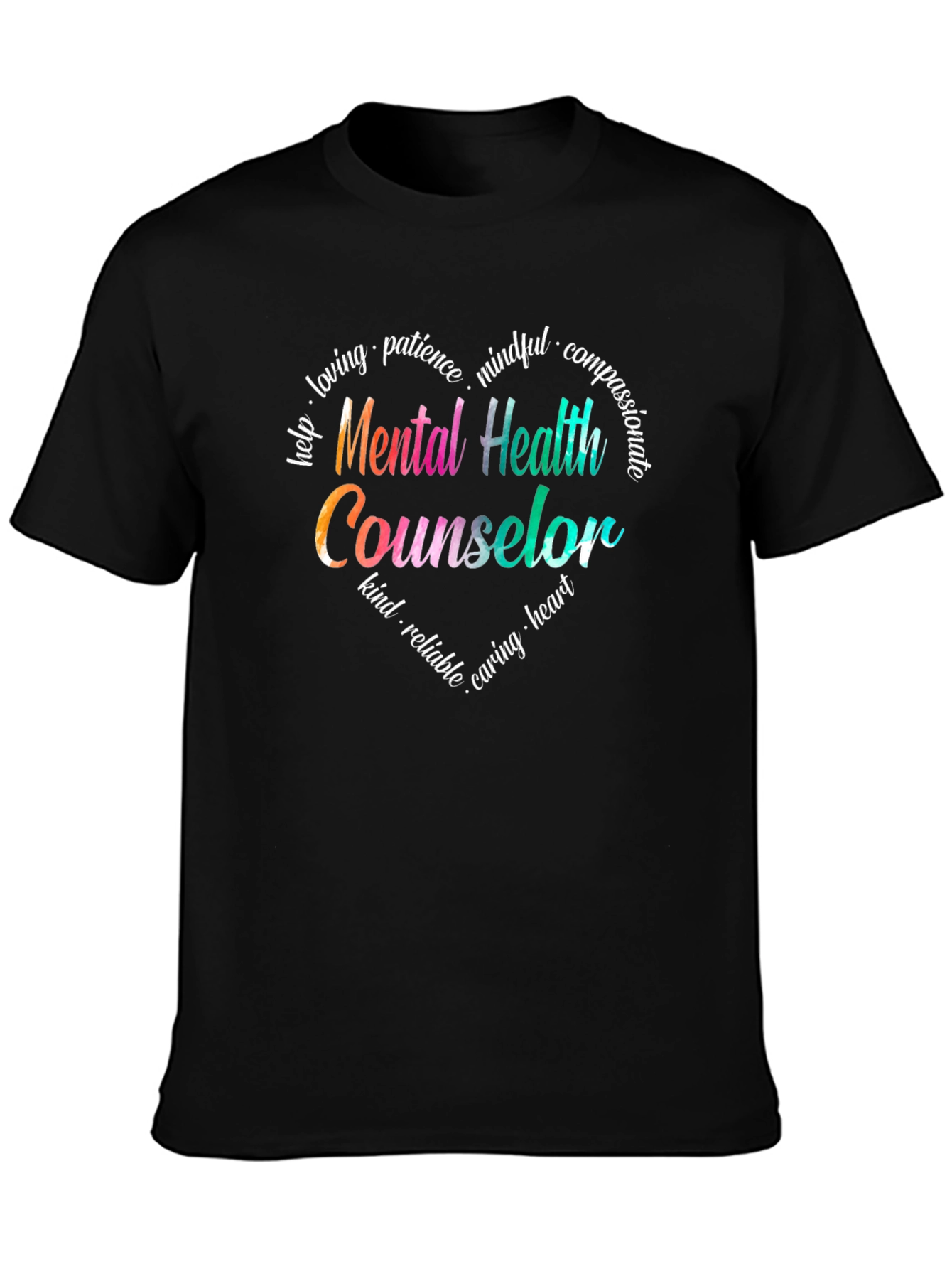 Mental Health Counselor Heart T-Shirt