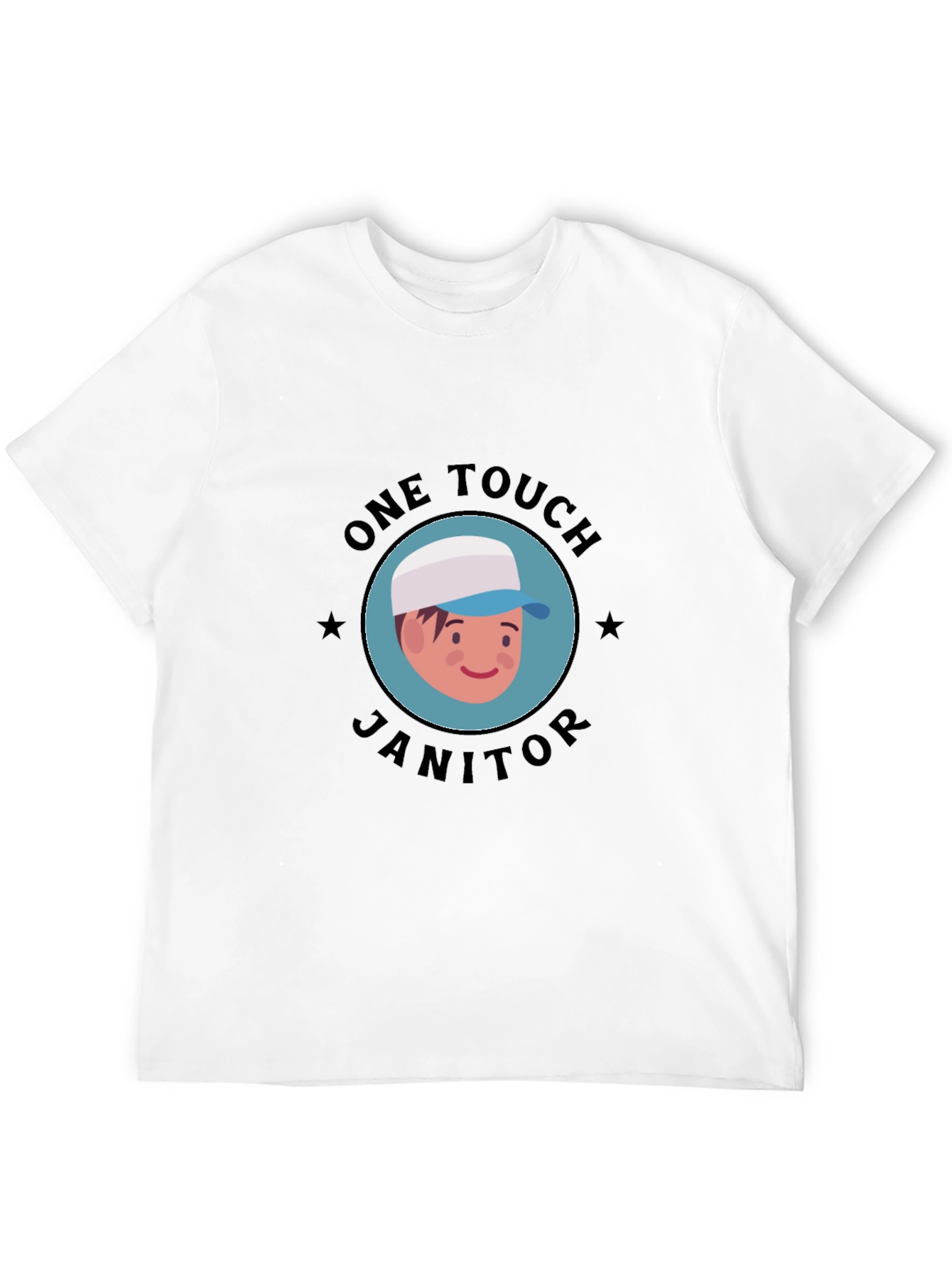 One Touch Janitor Graphic T-Shirt - Black