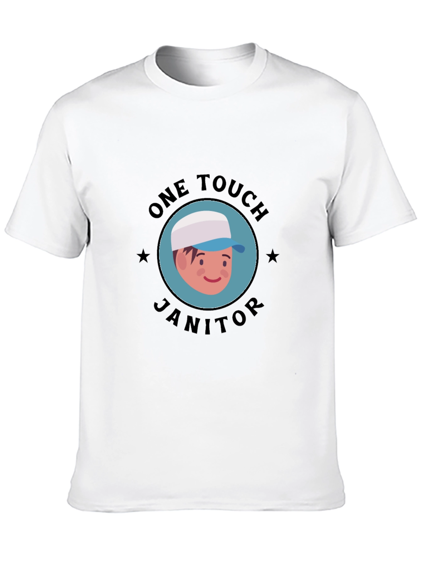 One Touch Janitor Graphic T-Shirt - Black