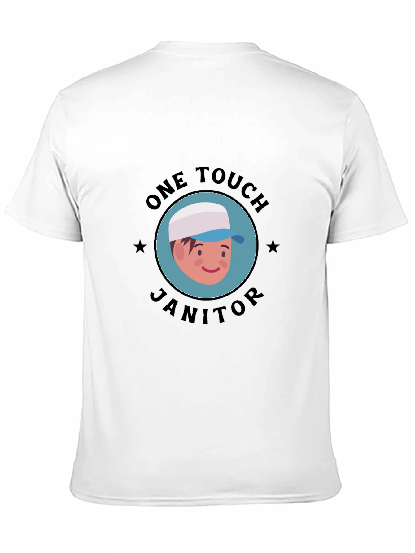 One Touch Janitor Graphic T-Shirt - Black