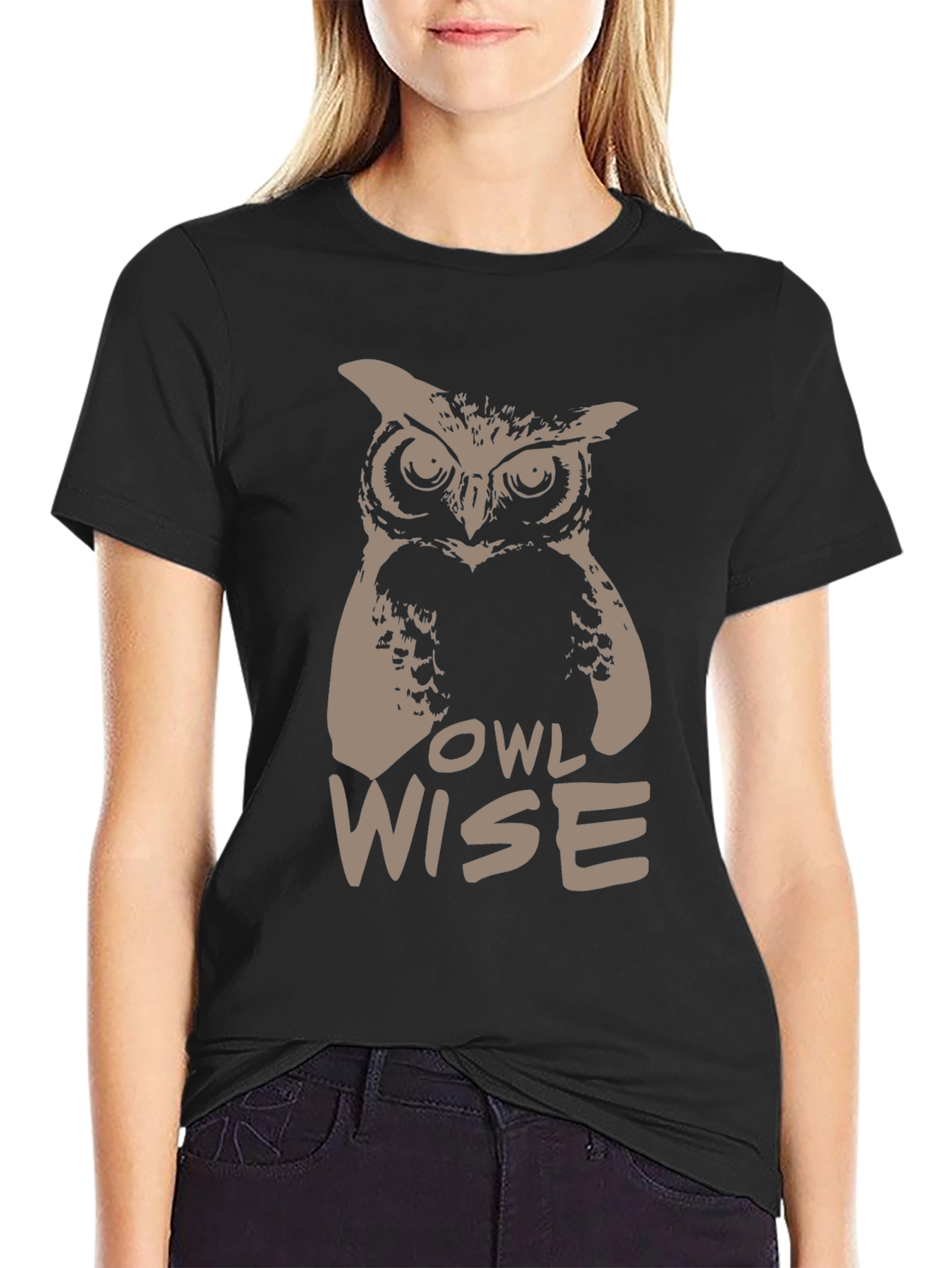 Owl Wise Graphic Print T-Shirt
