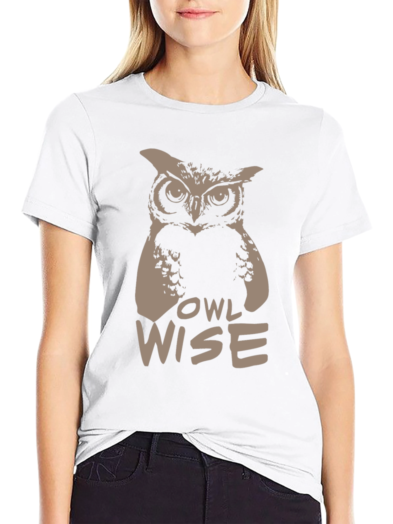 Owl Wise Graphic Print T-Shirt