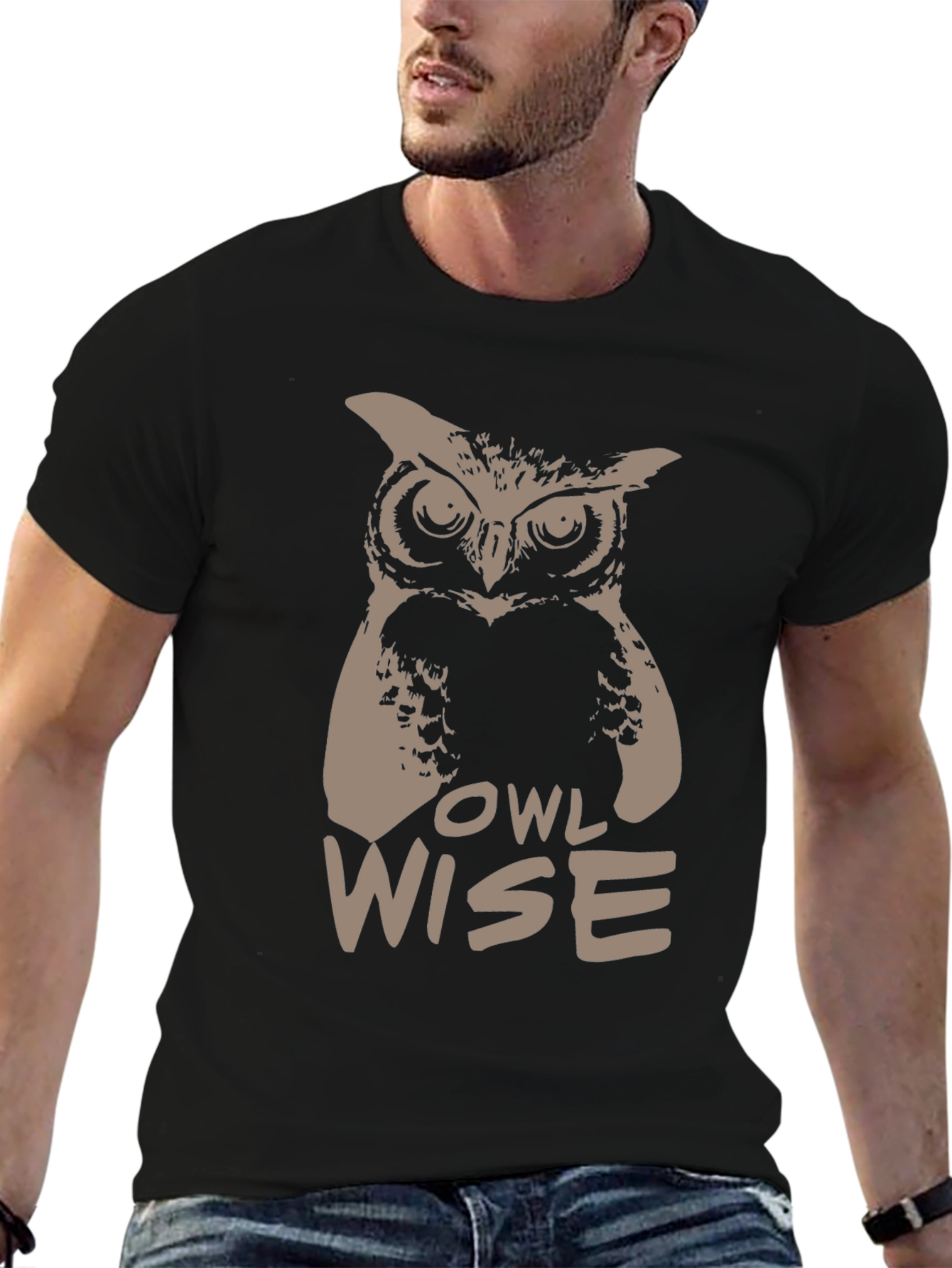 Owl Wise Graphic Print T-Shirt