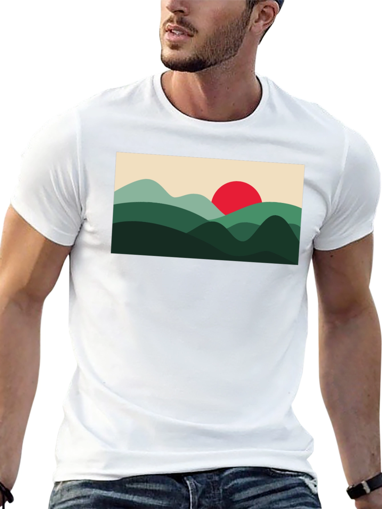 Mountains and Sun Graphic Tee