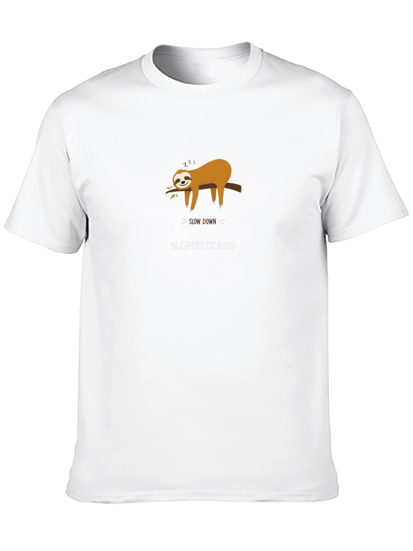 Slow Down Slophisticated Sloth Graphic Tee