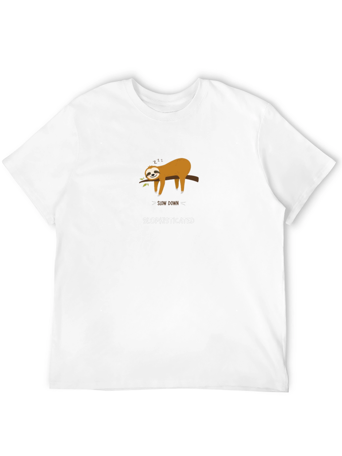 Slow Down Slophisticated Sloth Graphic Tee