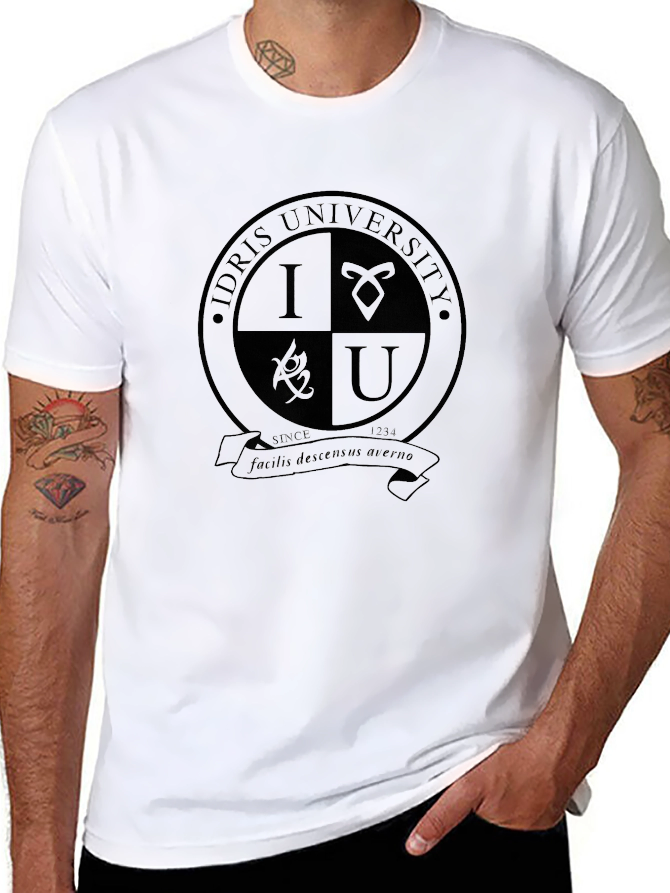 Idris University Black T-Shirt