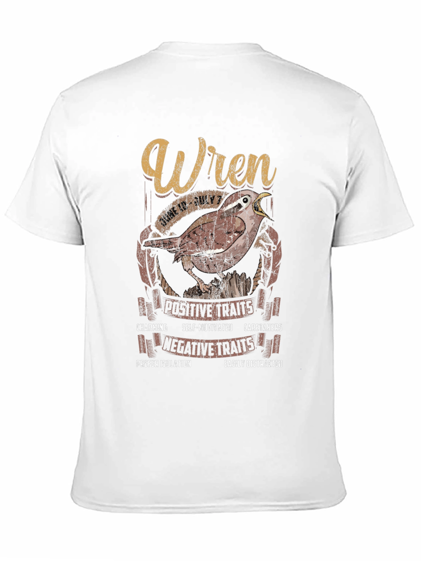Wren Zodiac Sign T-Shirt: June 10 - July 7
