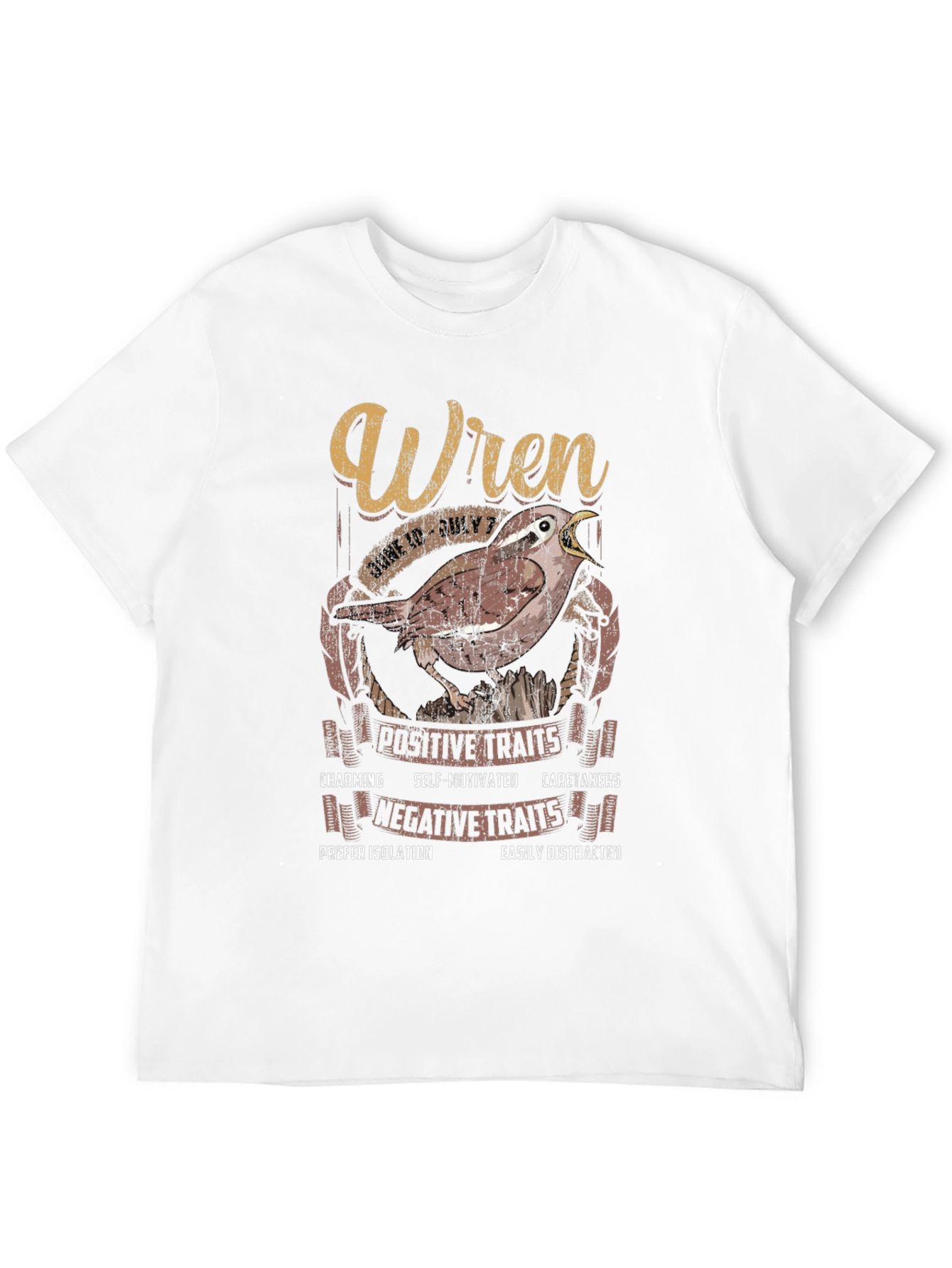 Wren Zodiac Sign T-Shirt: June 10 - July 7