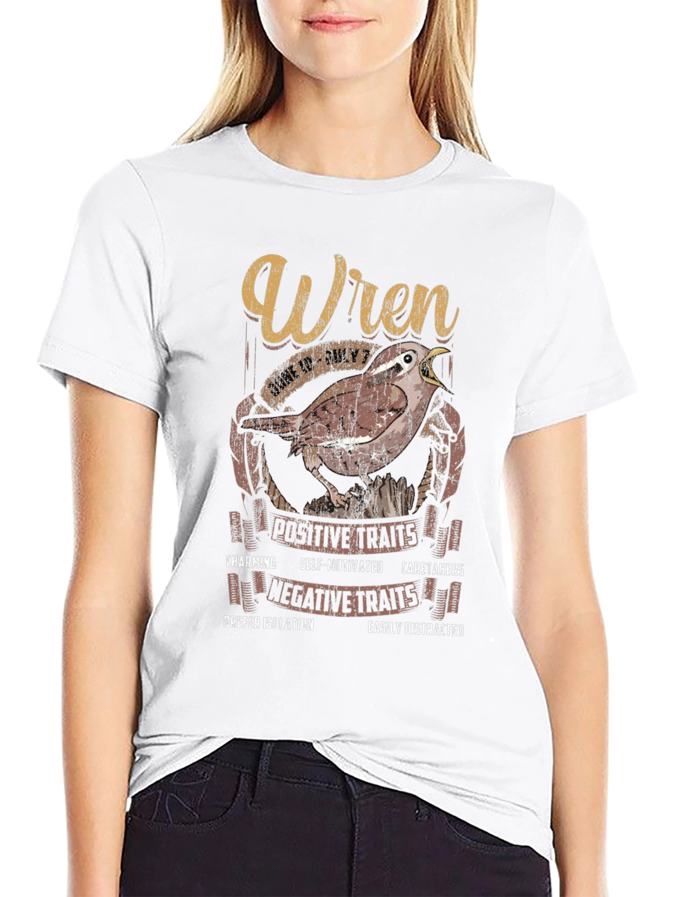 Wren Zodiac Sign T-Shirt: June 10 - July 7