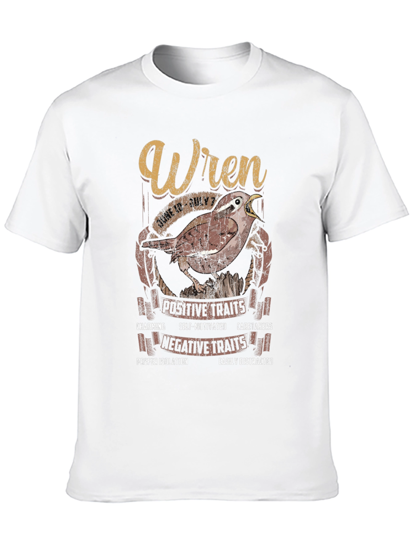 Wren Zodiac Sign T-Shirt: June 10 - July 7