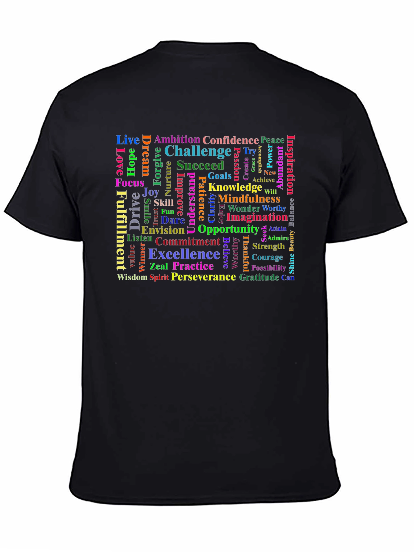 Inspirational Word Cloud T-Shirt